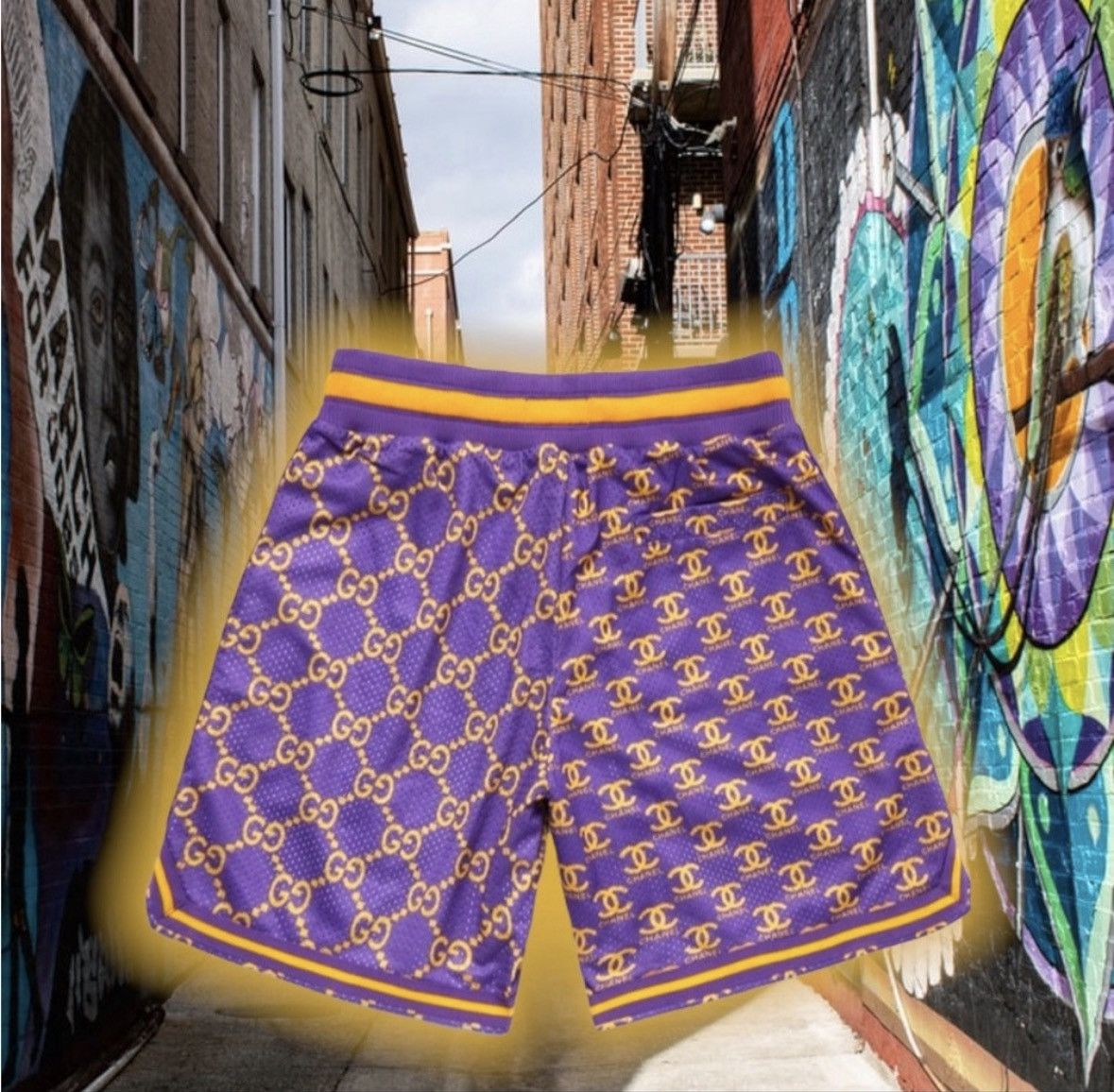 Market 🆕 CHiNaToWN MaRKeT DeSiGNeR 👩🏾‍🎨🥾🦵🏾 (MULTI) MoNo SHoRTs 🩳 Size US 31 - 2 Thumbnail