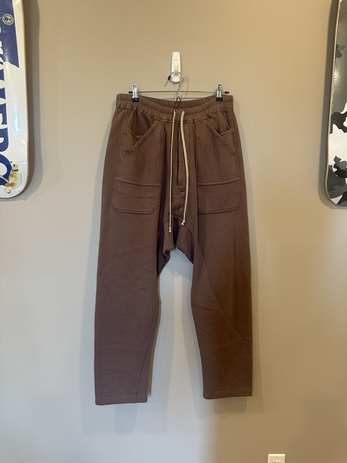 Rick Owens Rick Owens Mauve Sweatpants Size US 32 / EU 48 - 1 Thumbnail