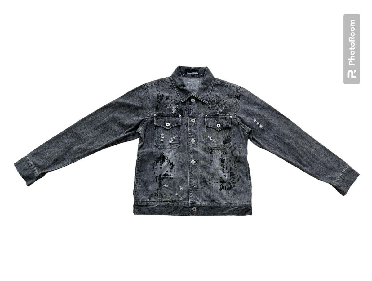 In The Attic × Japanese Brand IN THE ATTIC ART DESIGN DISTRESS JACKET Size US M / EU 48-50 / 2 - 3 Thumbnail
