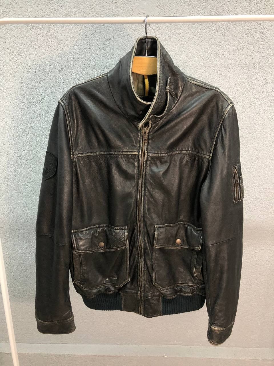 Camel Active leather mens Jacket 50 Large