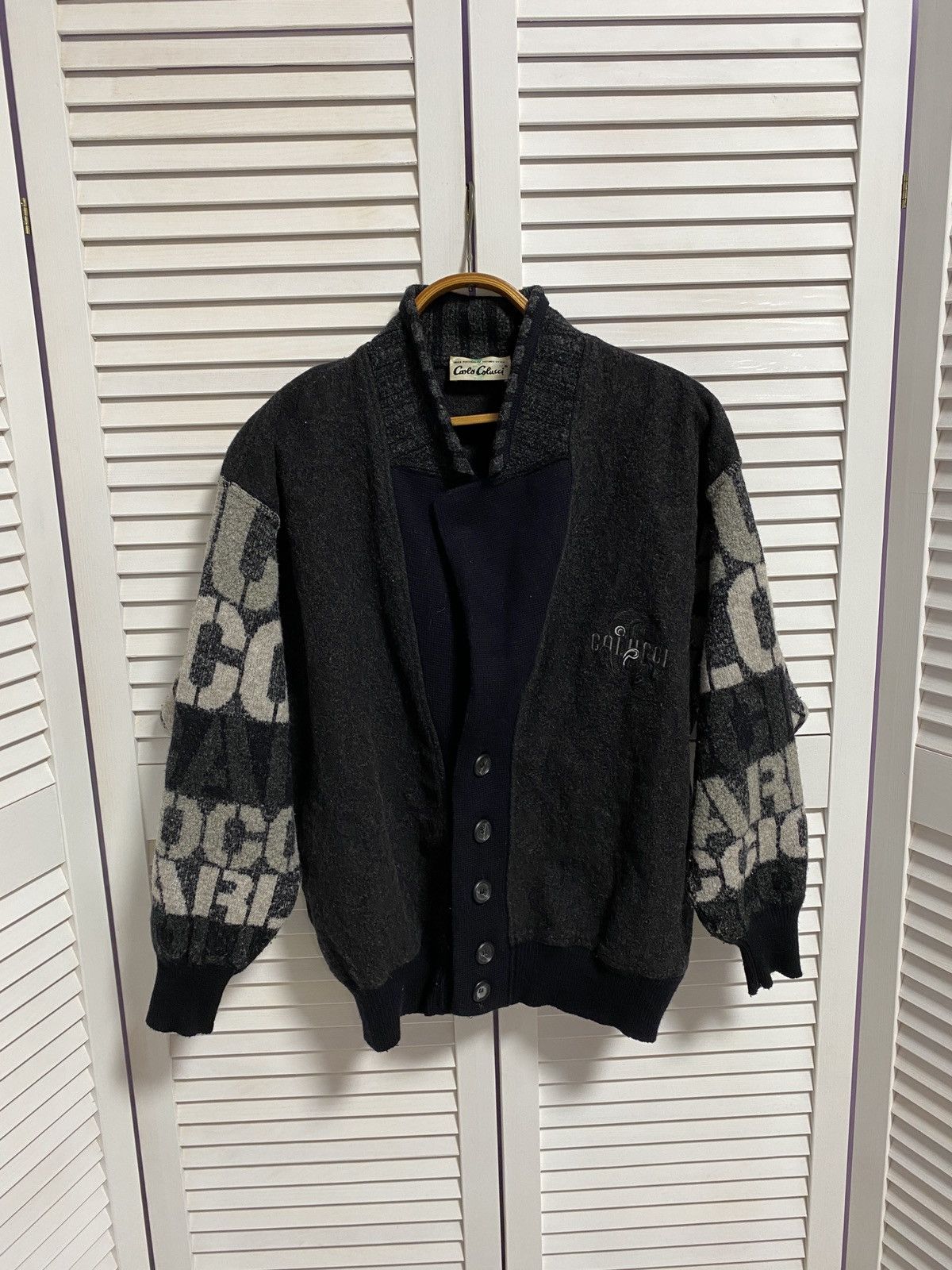 Carlo Colucci ☄️ Carlo Colluci Knitwear Jumper Jacket Wool sweater Size US L / EU 52-54 / 3 - 1 Thumbnail