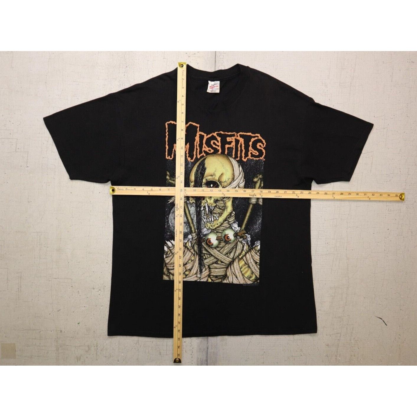 Hanes Vintage 90s Misfits Pushead T Shirt Here Comes Dead Vampire Size US XL / EU 56 / 4 - 4 Thumbnail