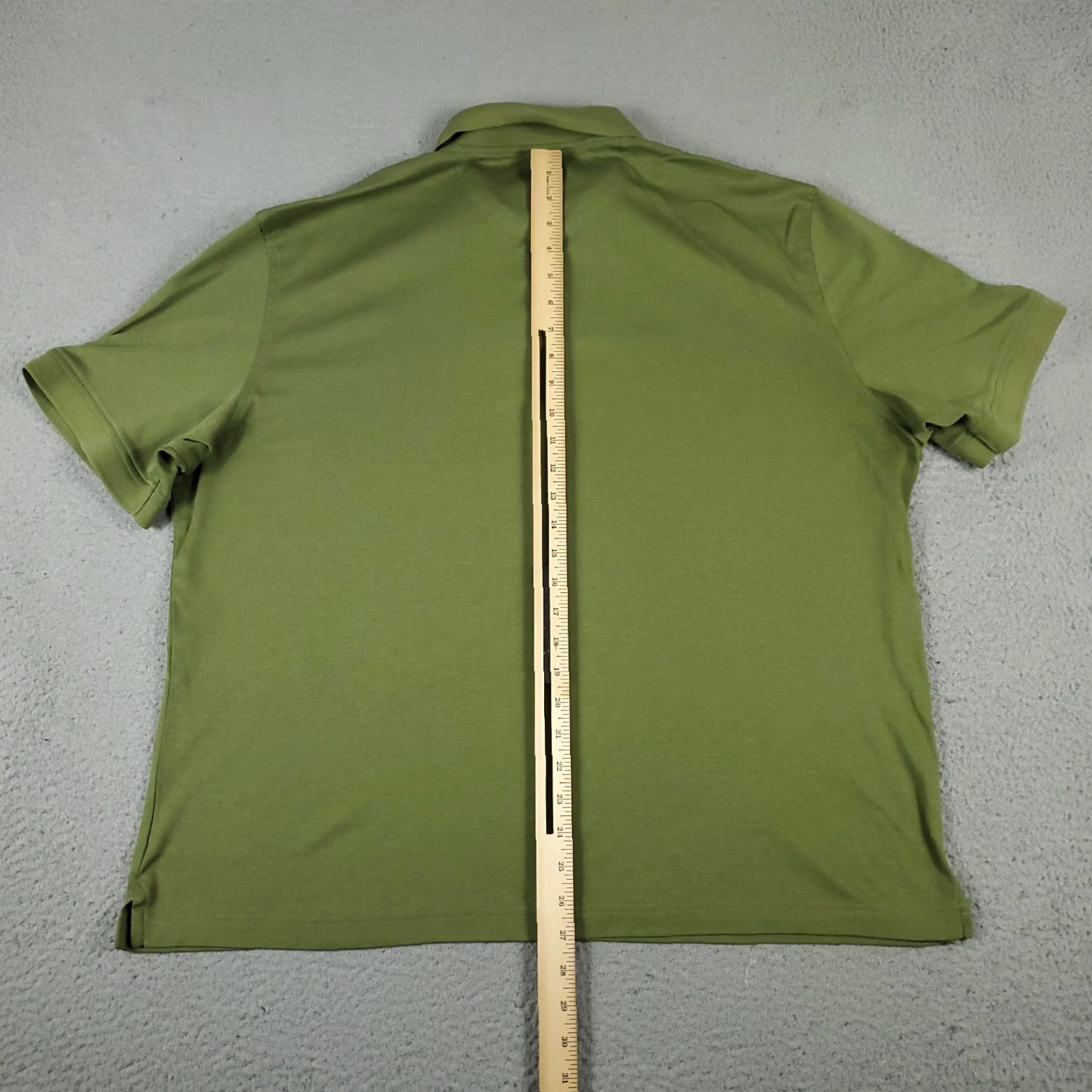 UNTUCKit UNTUCKit Polo Shirt Mens 2XL Green Solid Short Sleeve Casual Golf Polo Shirt Men Size US XXL / EU 58 / 5 - 6 Thumbnail