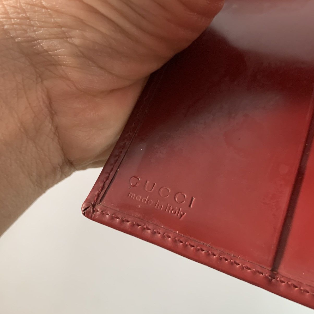 Gucci Gucci Leather Burgandy Wallet Size ONE SIZE - 9 Thumbnail