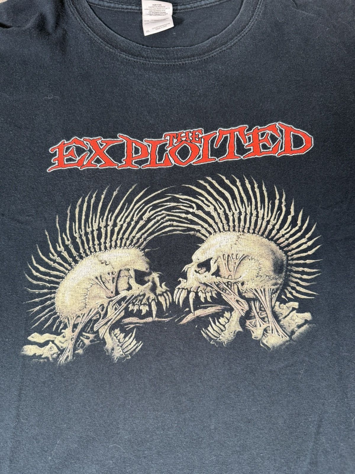 Band Tees Y2K 2009 The exploited Fck The System Band T-Shirt Size US XL / EU 56 / 4 - 3 Thumbnail