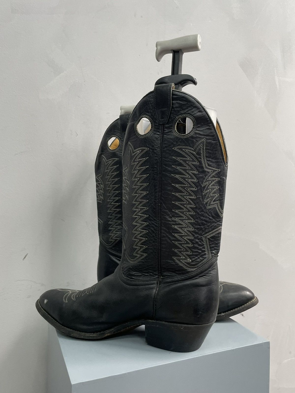 Western Rise Rare moto western USA guidi style leather boots 90s Size US 10 / EU 43 - 9 Thumbnail