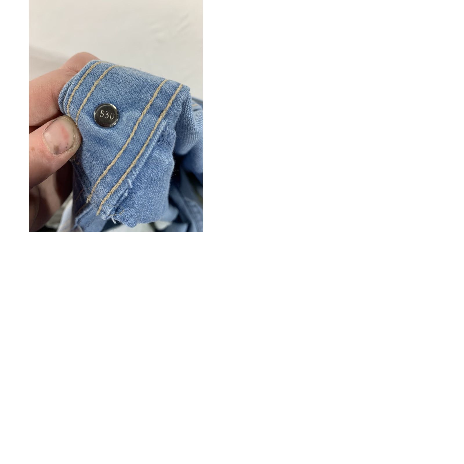 Levi's VINTAGE Levi’s Action Jeans Size 39x30 Blue USA Made High Rise Light Wash Jeans Mens 39 Blue USA High Rise Straight Size US 39 - 9 Thumbnail