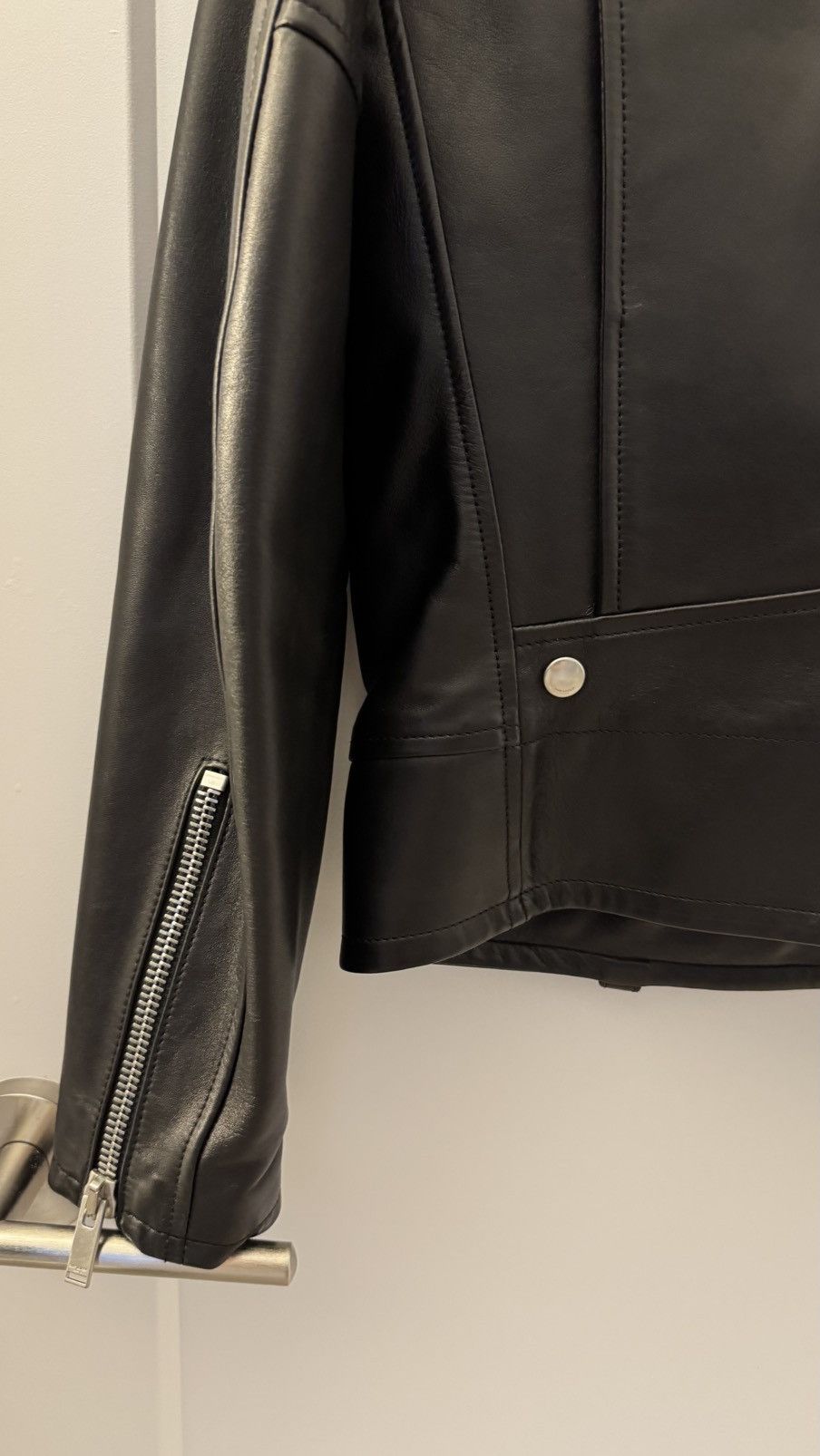 Saint Laurent Paris Saint Laurent L01 Classic Black Leather Biker Jacket Size US S / EU 44-46 / 1 - 5 Thumbnail