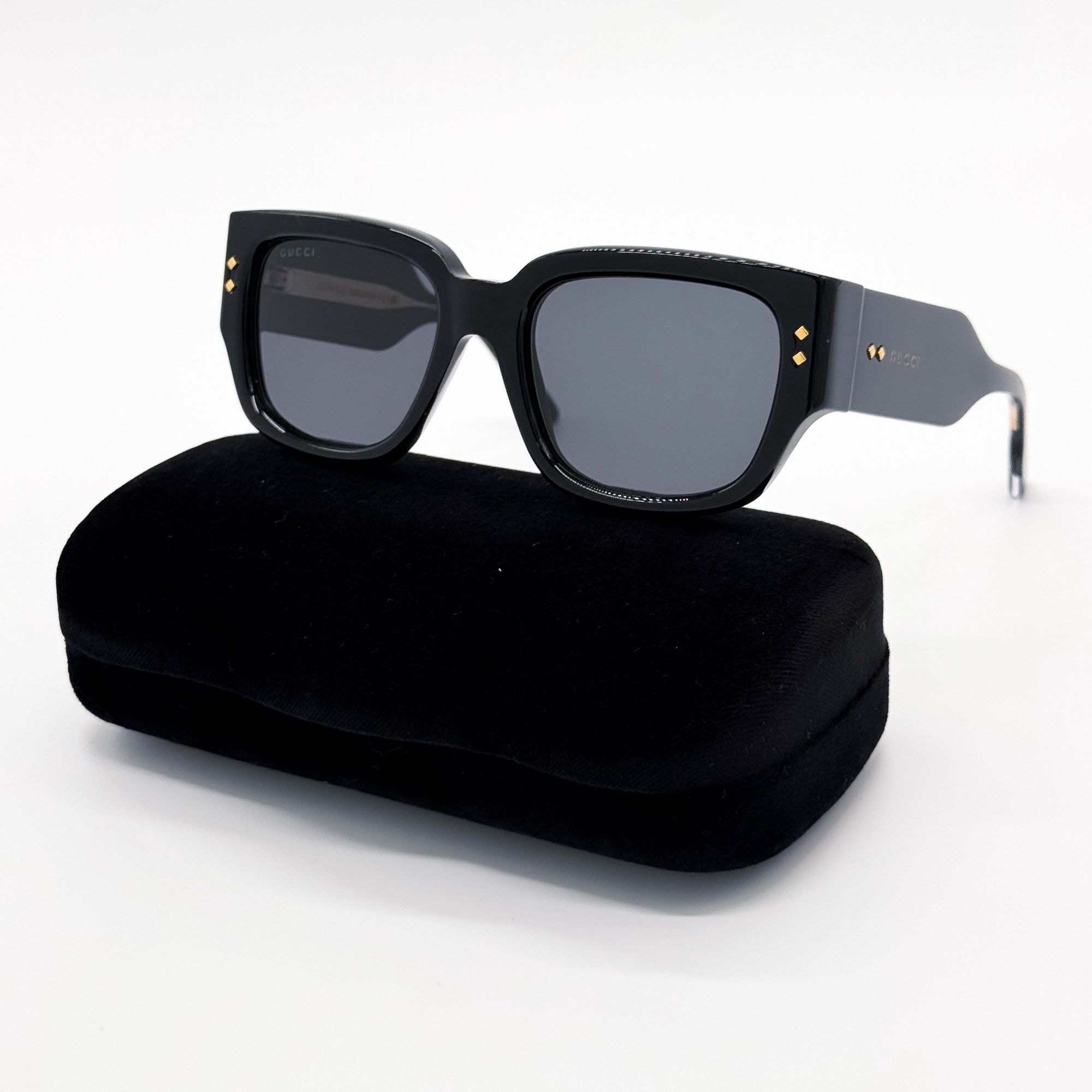 Gucci NEW GUCCI GG1261S 001 SUNGLASSES UNISEX BLACK/GRAY EYEWEAR Size ONE SIZE - 1 Thumbnail
