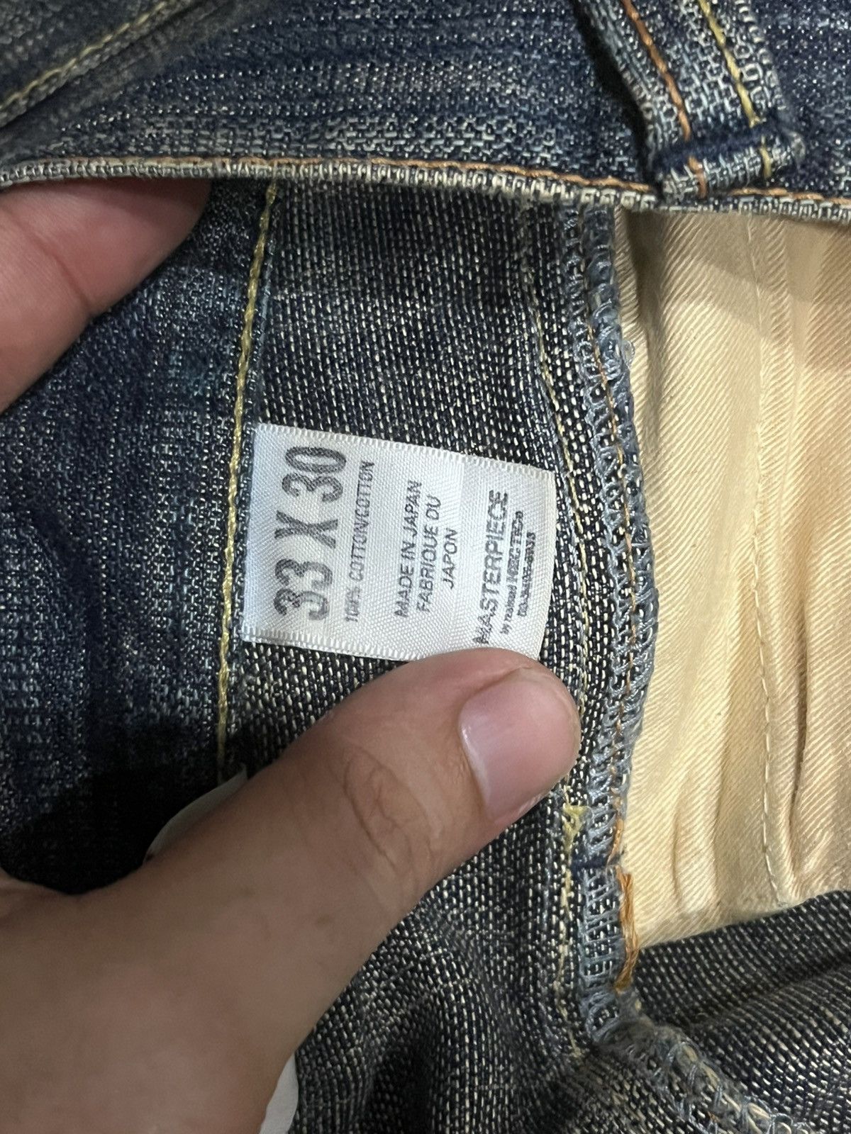 MasterPiece ⚡️Destroy⚡️Masterpiece Tactical Cargo Trashed Double Knee Jean Size US 33 - 18 Thumbnail
