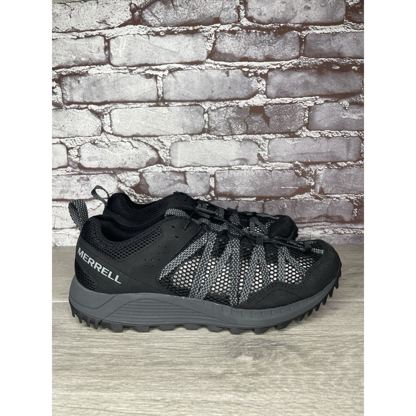 Merrell Merrell Wildsport Aerosport Black Synthetic Lace Hiking Outd Size US 10.5 / EU 43-44 - 1 Thumbnail