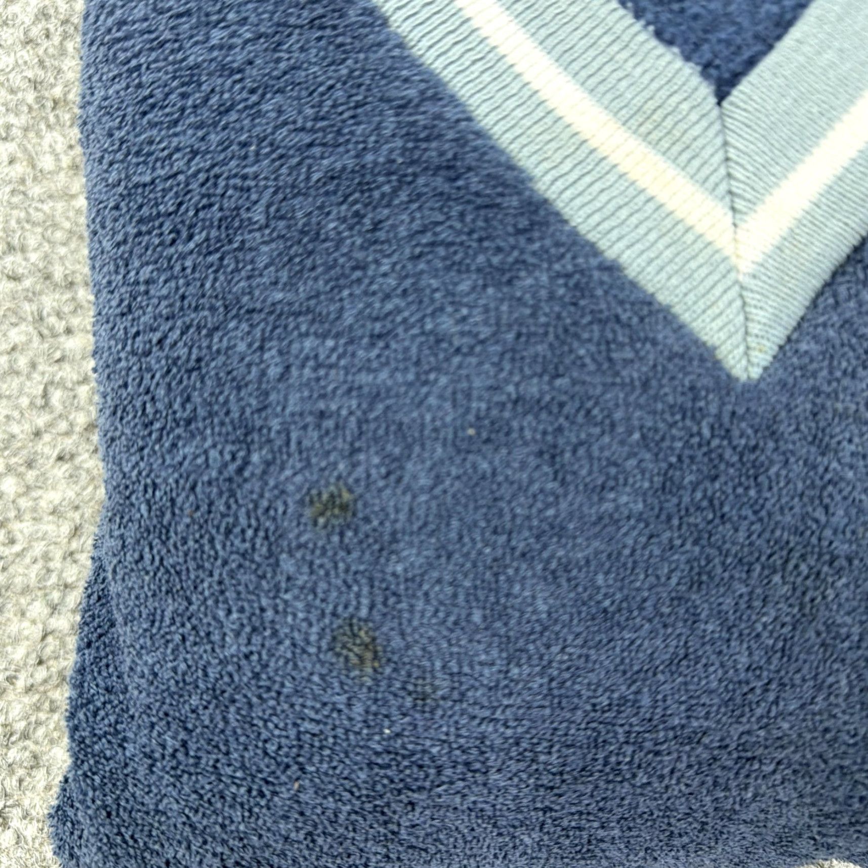 Jockey VINTAGE Jockey Sweatshirt Mens M Blue V Neck Pullover USA Terry Fleece Solid 90s/80s Size US M / EU 48-50 / 2 - 7 Thumbnail