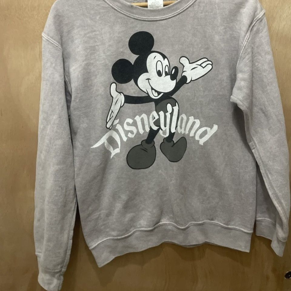 Disney × Vintage Disney Parks Mickey Mouse Long Sleeve Sweater Gray Size Smal Size S / US 4 / IT 40 - 1 Thumbnail