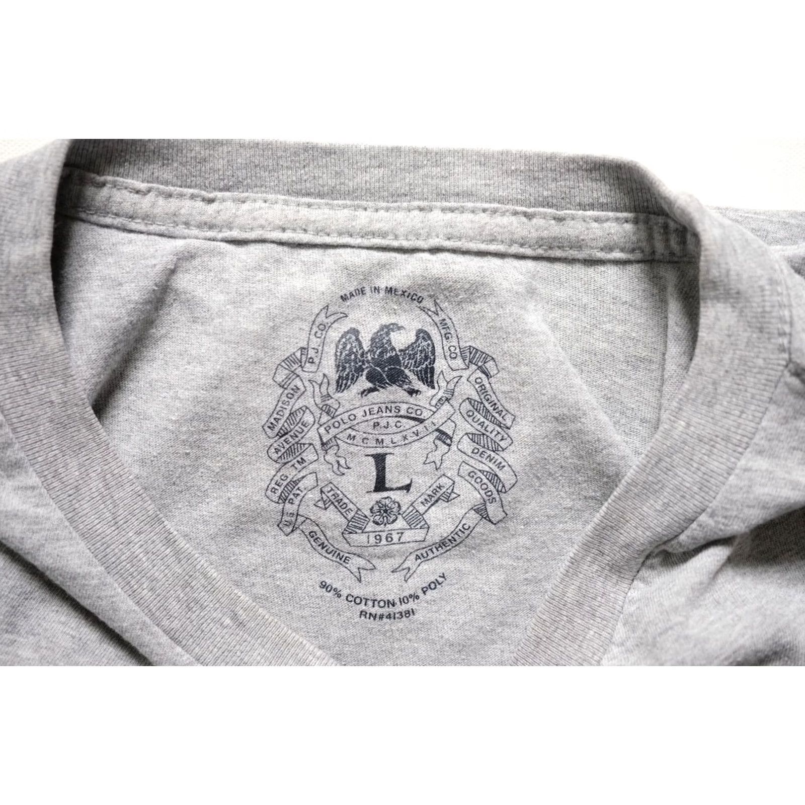 Ralph Lauren VINTAGE Ralph Lauren T-Shirt Gross Graphics Sports Active Gray 2004 SZ L Mens Long Sleeve Crew Neck Size US L / EU 52-54 / 3 - 5 Thumbnail
