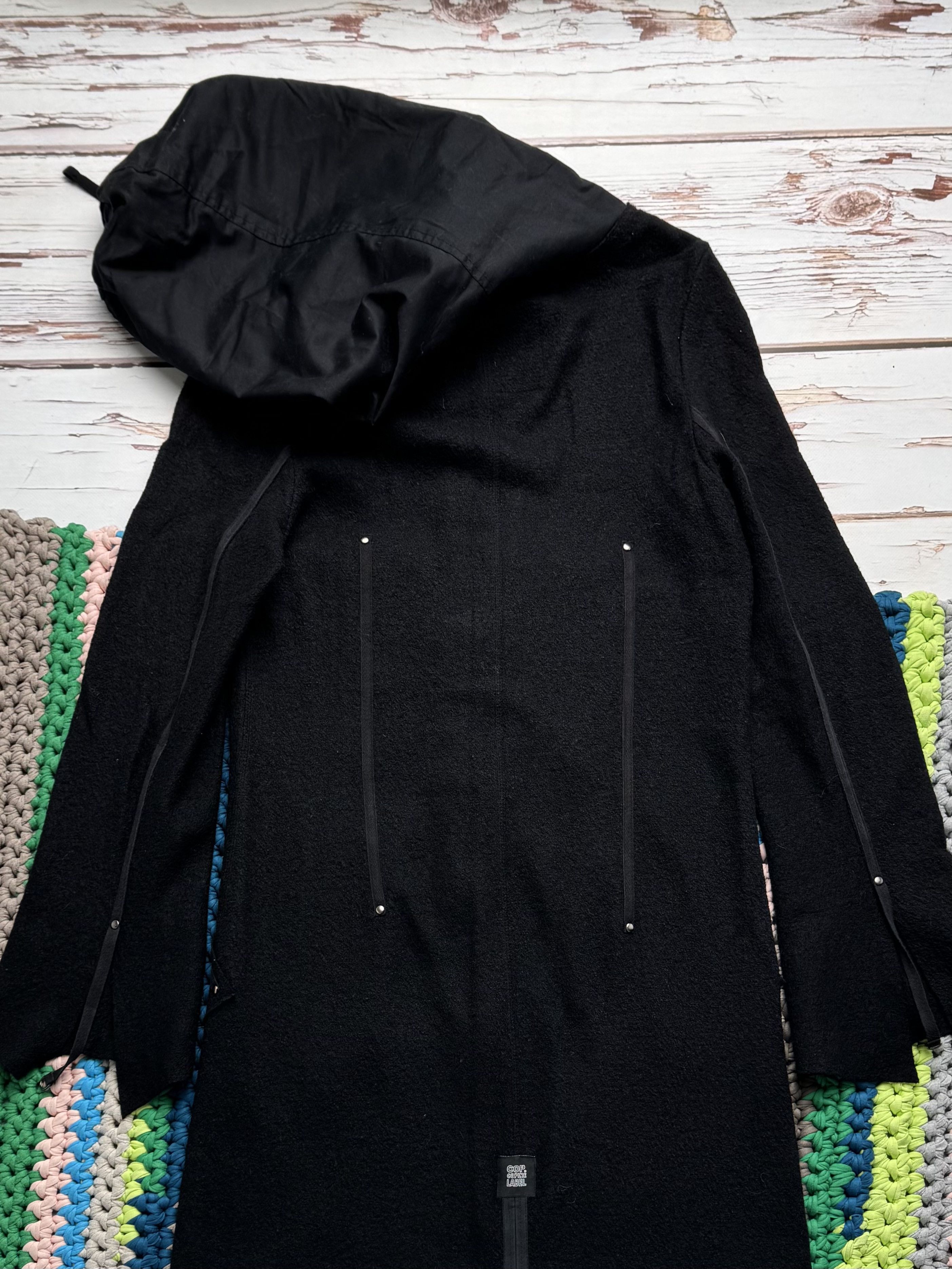 Cop Copine Cop Copine Vintage Laine Wool Hooded Coat (D10) Size M / US 6-8 / IT 42-44 - 16 Thumbnail