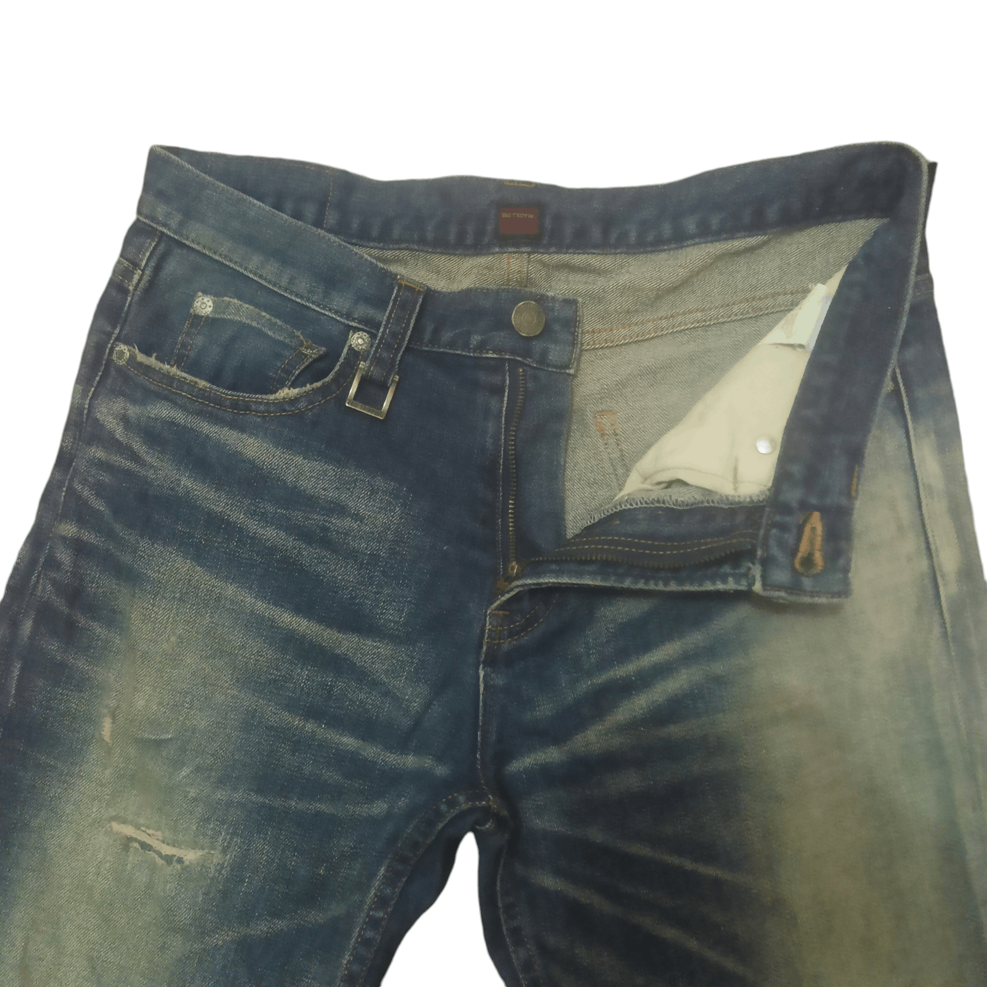 Ego Tripping × Hysteric Glamour × Tornado Mart 90's Ego Tripping Distressed Skinny jeans Size US 31 - 5 Thumbnail