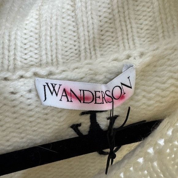 JW Anderson JW Anderson Patch Pocket Turtleneck Sweater Off White Black Size US L / EU 52-54 / 3 - 3 Thumbnail