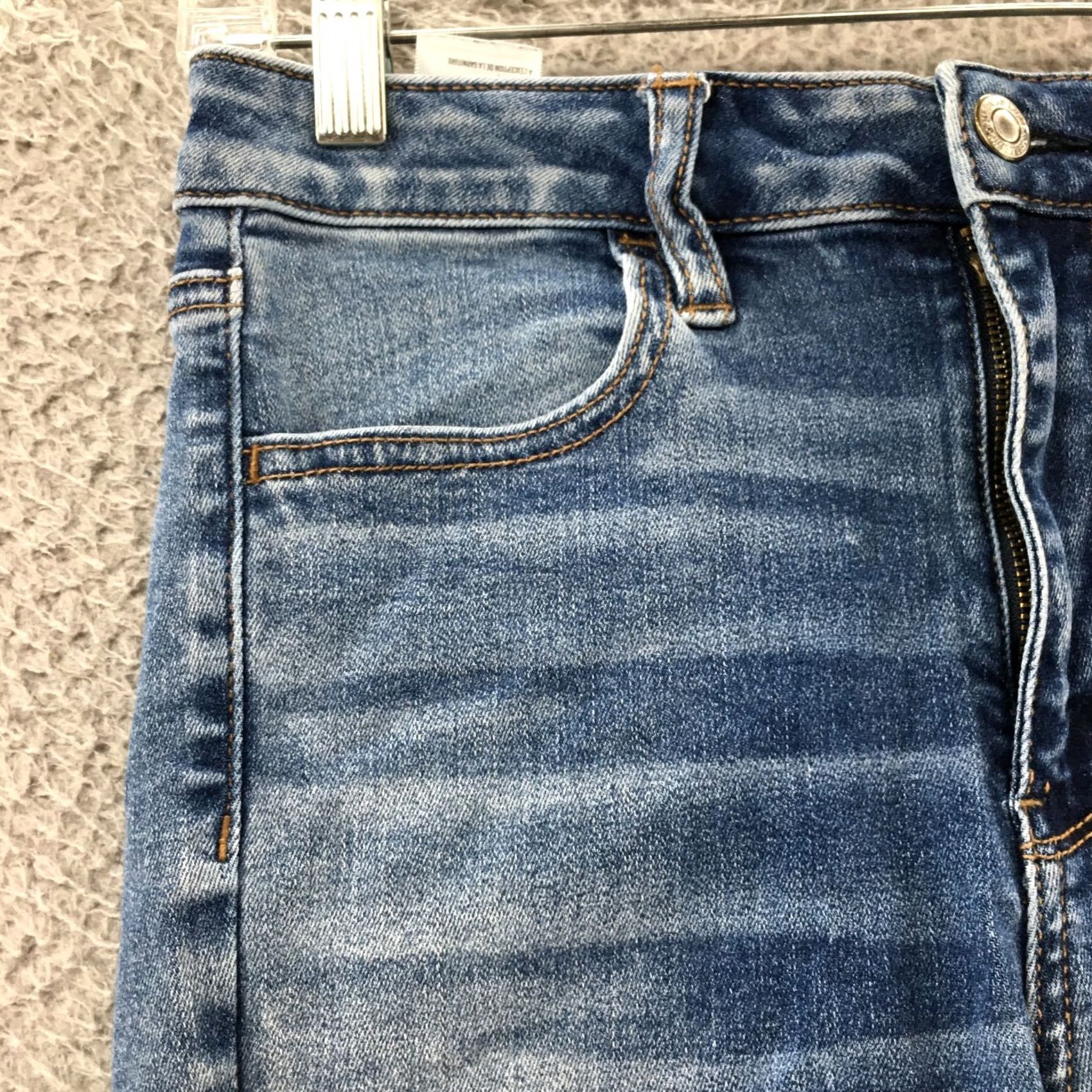 American Eagle Outfitters American Eagle Outfitters Jegging Jeans Womens 4S Blue Denim High-Rise Comfort Stretch Pockets Button Regular 28x25``` Size 27" / US 4 / IT 40 - 4 Thumbnail