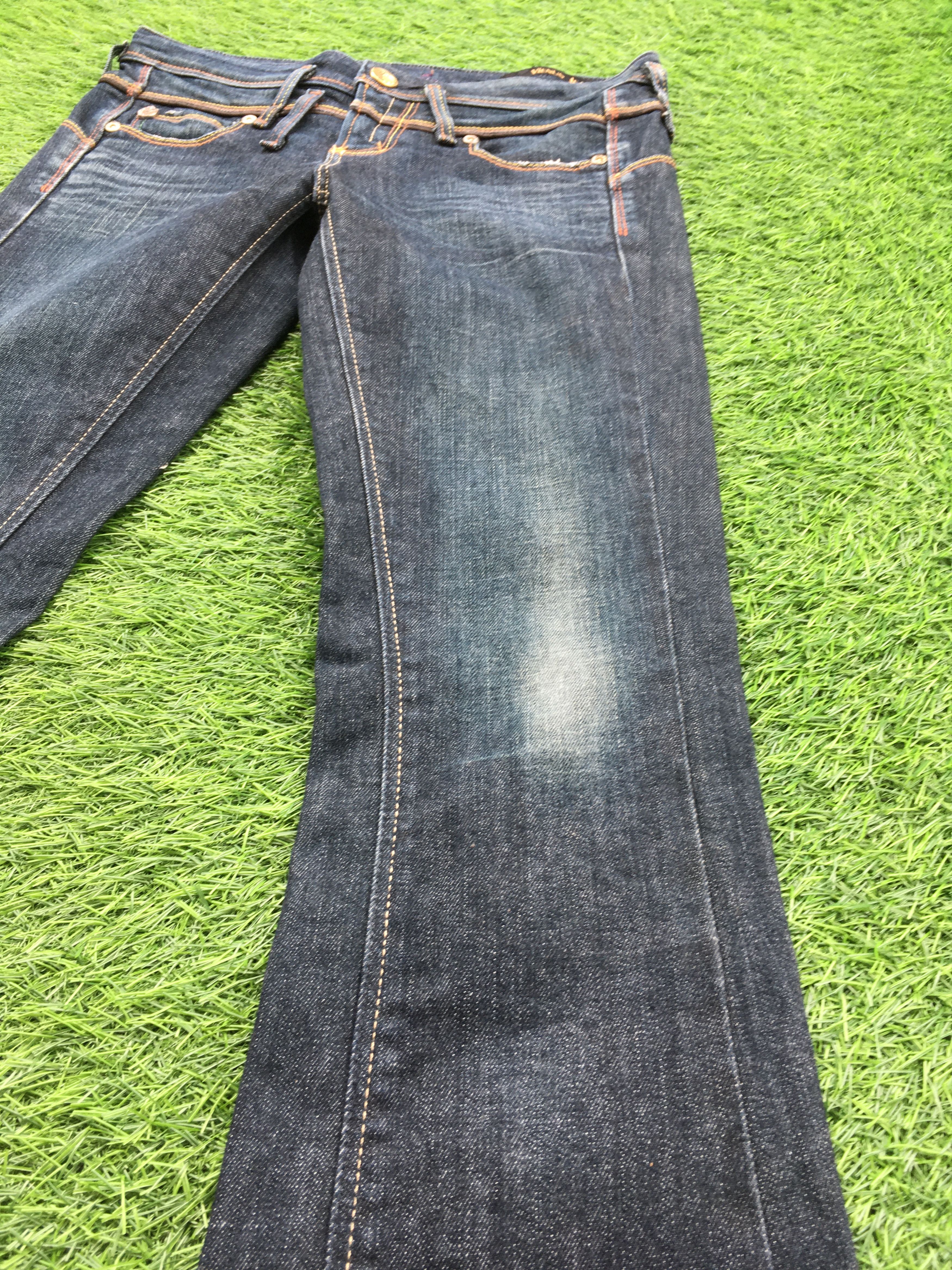 Japanese Brand Low Rise Bootcut Flare Jeans D-1221 Size 28" / US 6 / IT 42 - 6 Thumbnail