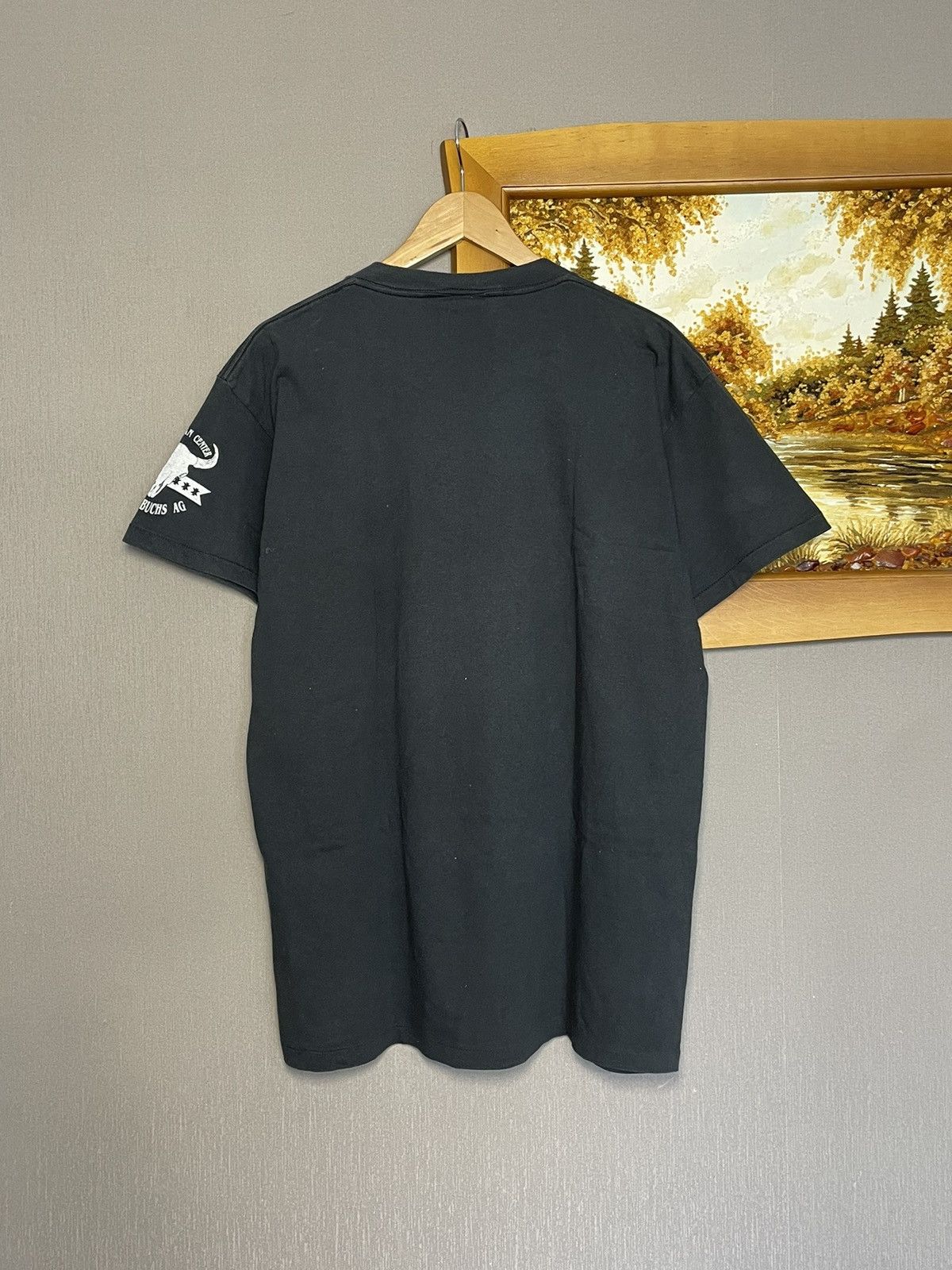 Band Tees × Vintage Vintage Single Stitch Native American Eagle Indian T-shirt Size US L / EU 52-54 / 3 - 10 Thumbnail