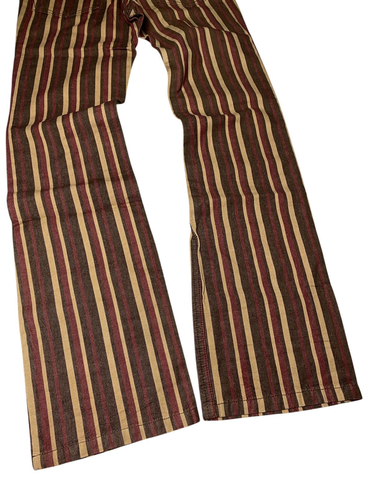 If Six Was Nine 2000's 291295 Homme Tuxedo Pinstripe Flared Pants Size US 28 / EU 44 - 9 Thumbnail