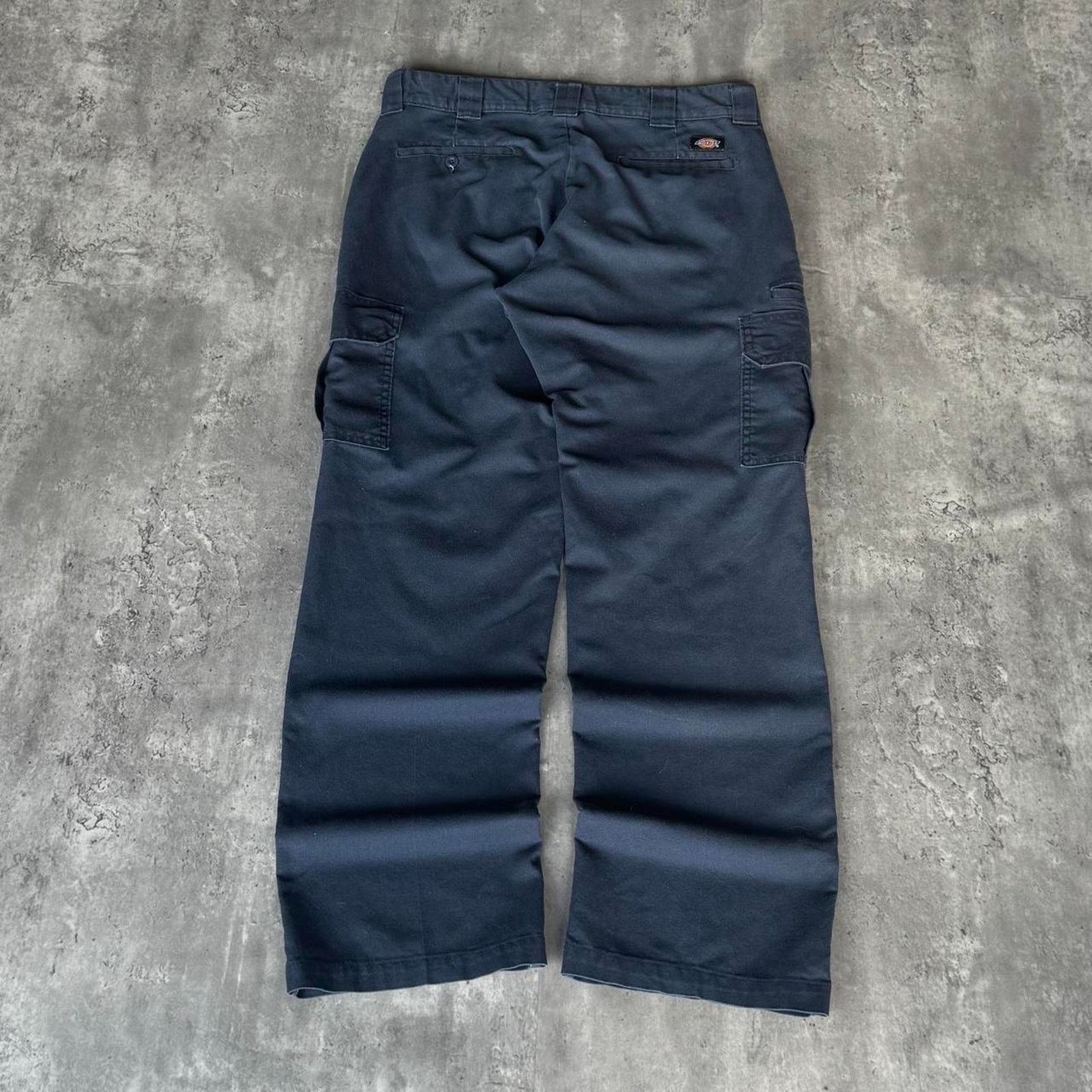 Carhartt × Dickies × Vintage Vintage Y2K Dickies Faded Blue Cargo Skater Pants Size US 34 / EU 50 - 2 Thumbnail