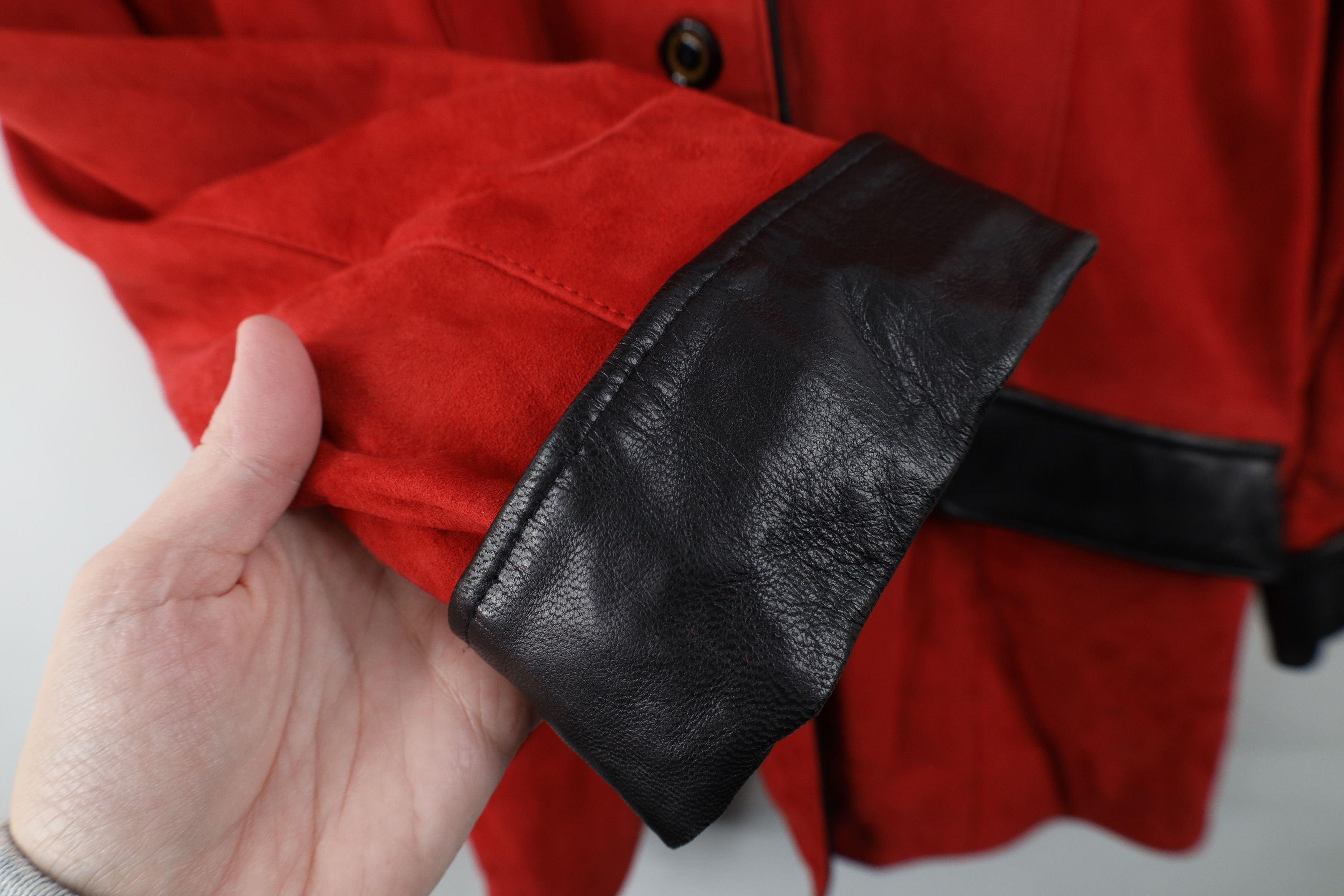 Vintage Vintage 90s Streetwear Lambskin Suede Leather Jacket Coat Size M / US 6-8 / IT 42-44 - 8 Thumbnail