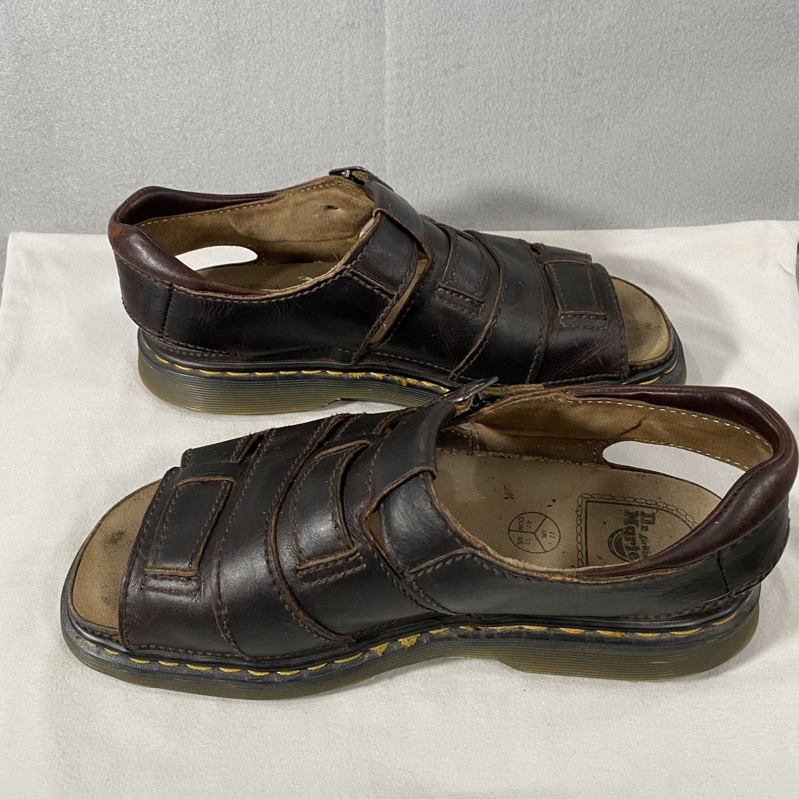 Dr. Martens Vtg Dr Doc Martens Leather Fisherman Sandal England Mens 13 Size US 13 / EU 46 - 6 Thumbnail