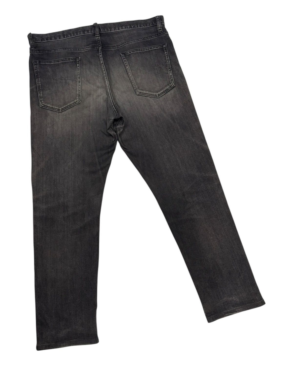 GU × Undercover Vintage GU Faded Black Loose Distressed Jean Size US 37 - 4 Thumbnail