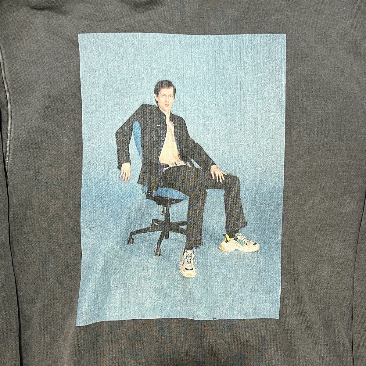 Balenciaga BALENCIAGA 2017 Fall Winter Jarno Parkkima Pull Over Hoodie Size US M / EU 48-50 / 2 - 3 Thumbnail