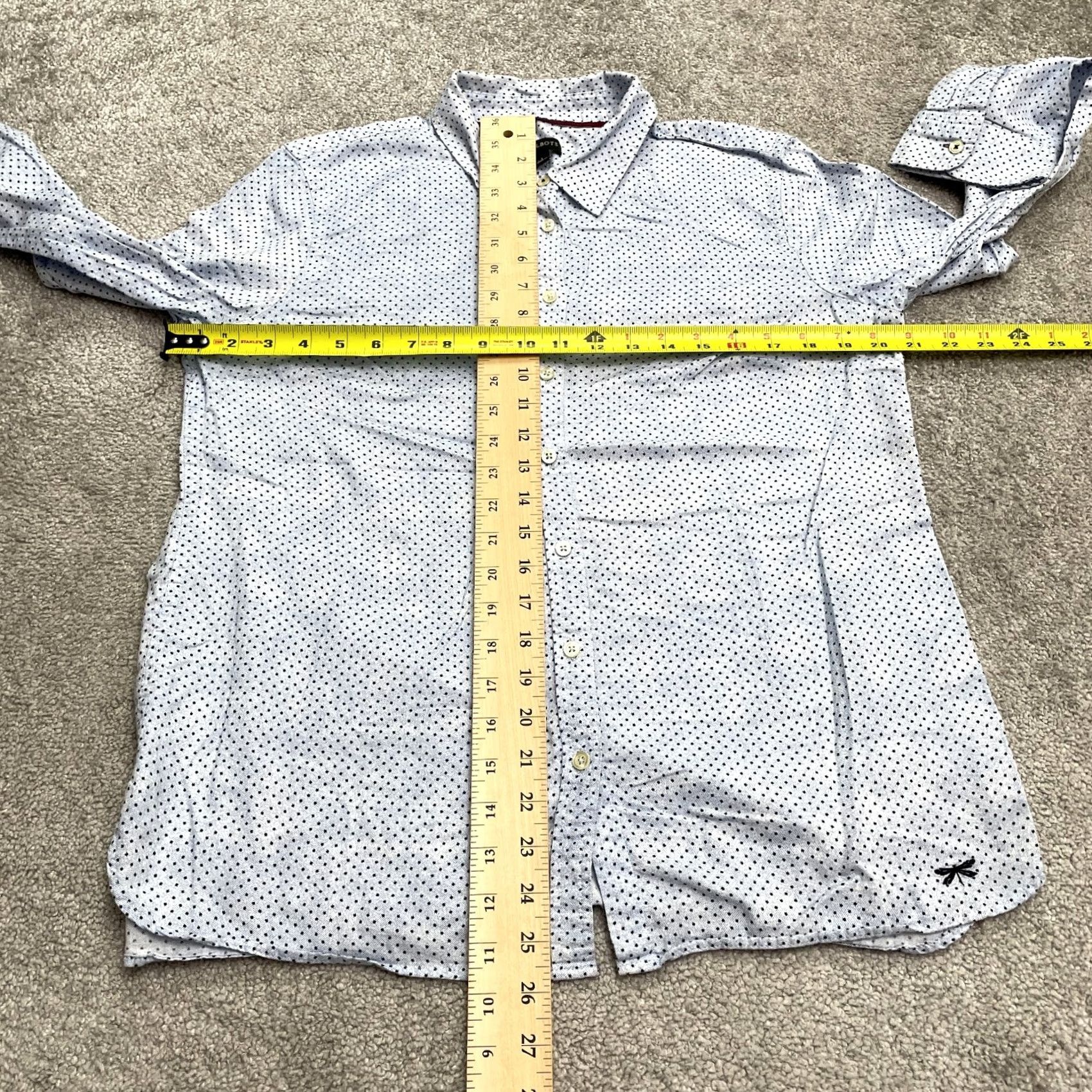 Talbots Talbots Button-Up Shirt Womens Large Blue Polka Long Sleeve Cotton Casual Top Size L / US 10 / IT 46 - 7 Thumbnail