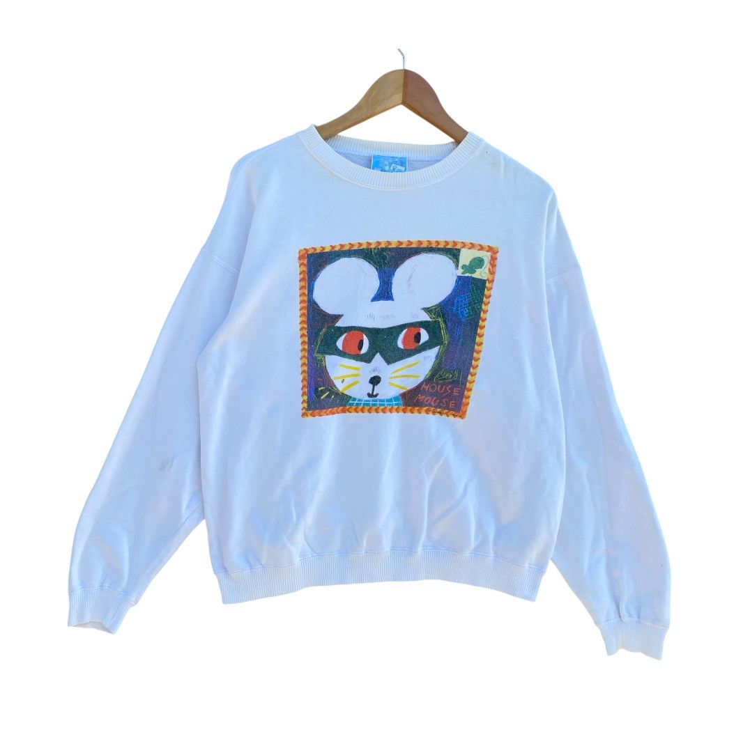 Japanese Brand × Vintage Vintage House Mouse Takanki Ando Sweatshirt Crewneck Size US L / EU 52-54 / 3 - 1 Thumbnail