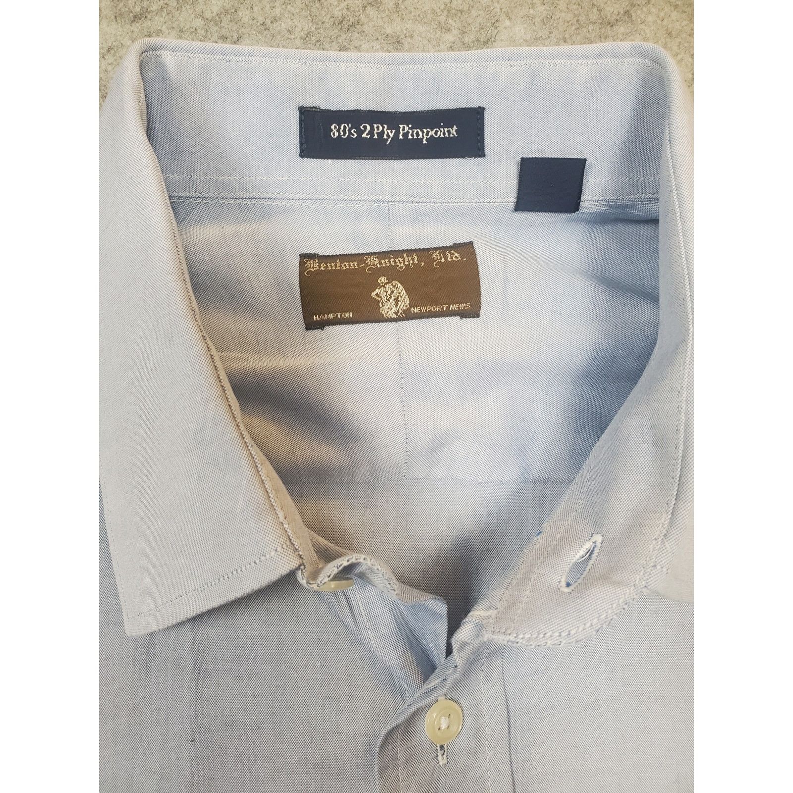 Other Men's 16.5-34 Blue Long Sleeve Button Up Dress Shirt Size US L / EU 52-54 / 3 - 2 Thumbnail