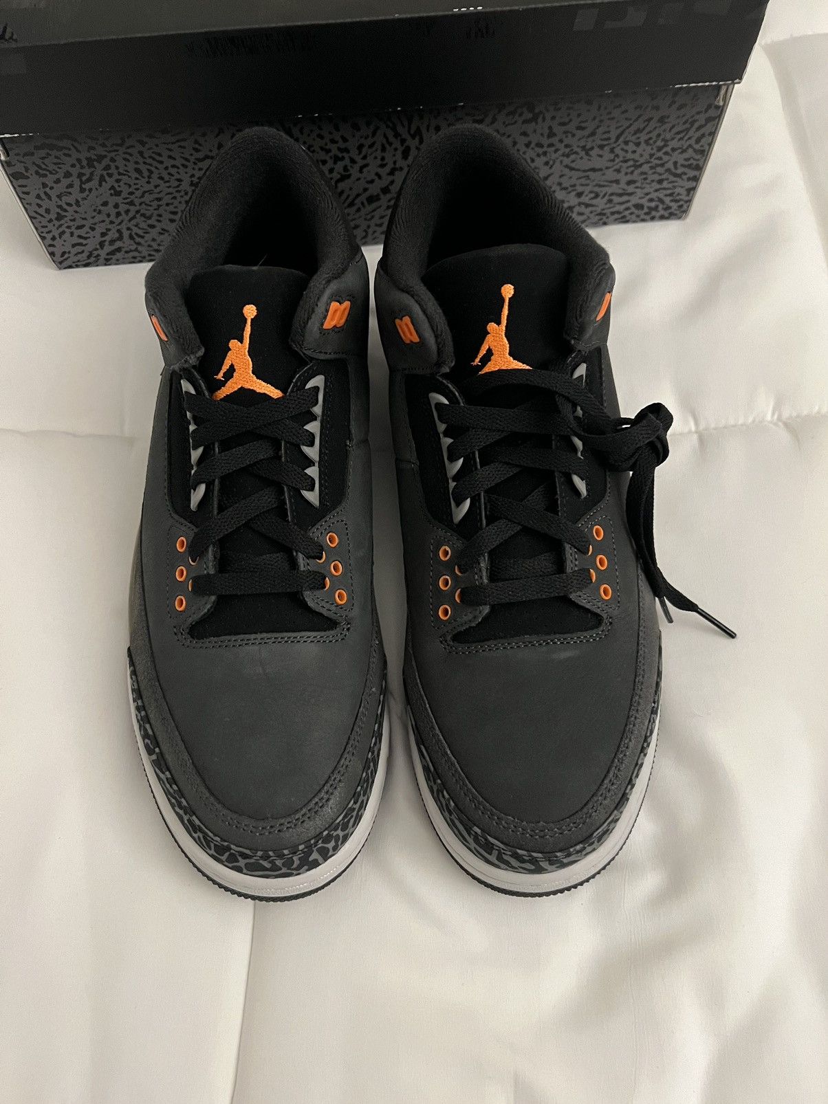 Jordan Brand × Nike Nike Air Jordan Retro 3 AJ3 Fear Pack Grey Orange CT8532-080 Size US 11 / EU 44 - 4 Thumbnail