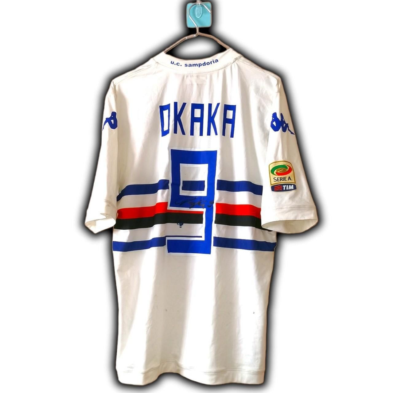 Kappa Match Worn Fc Sampdoria 2012 2013 2014 Signed Autograph Size US XL / EU 56 / 4 - 3 Thumbnail