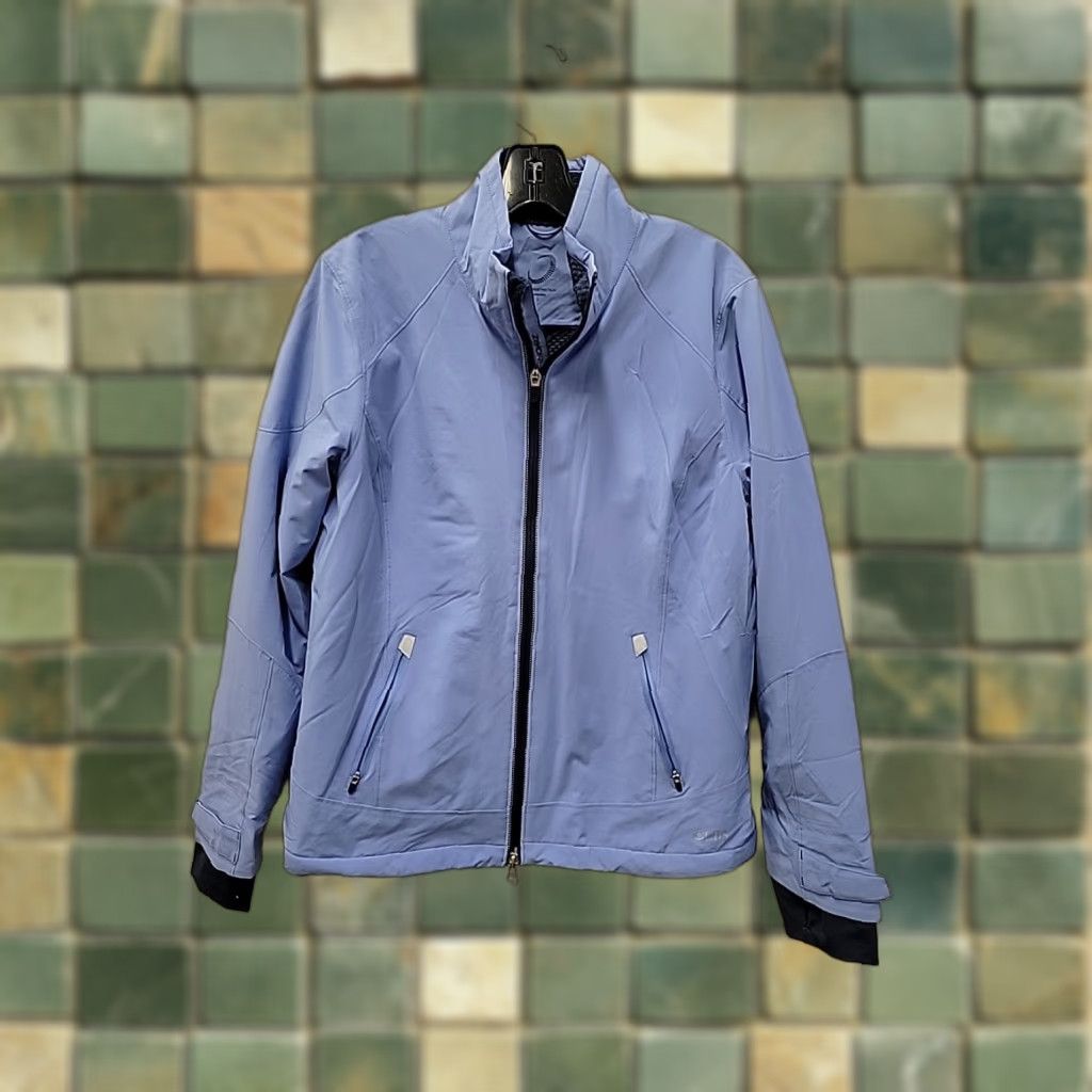 Vintage Zero Restriction Jacket Womens Size L Blue CBS Logo Full Zip Windbreaker Outdoor Mockups? Size L / US 10 / IT 46 - 1 Thumbnail