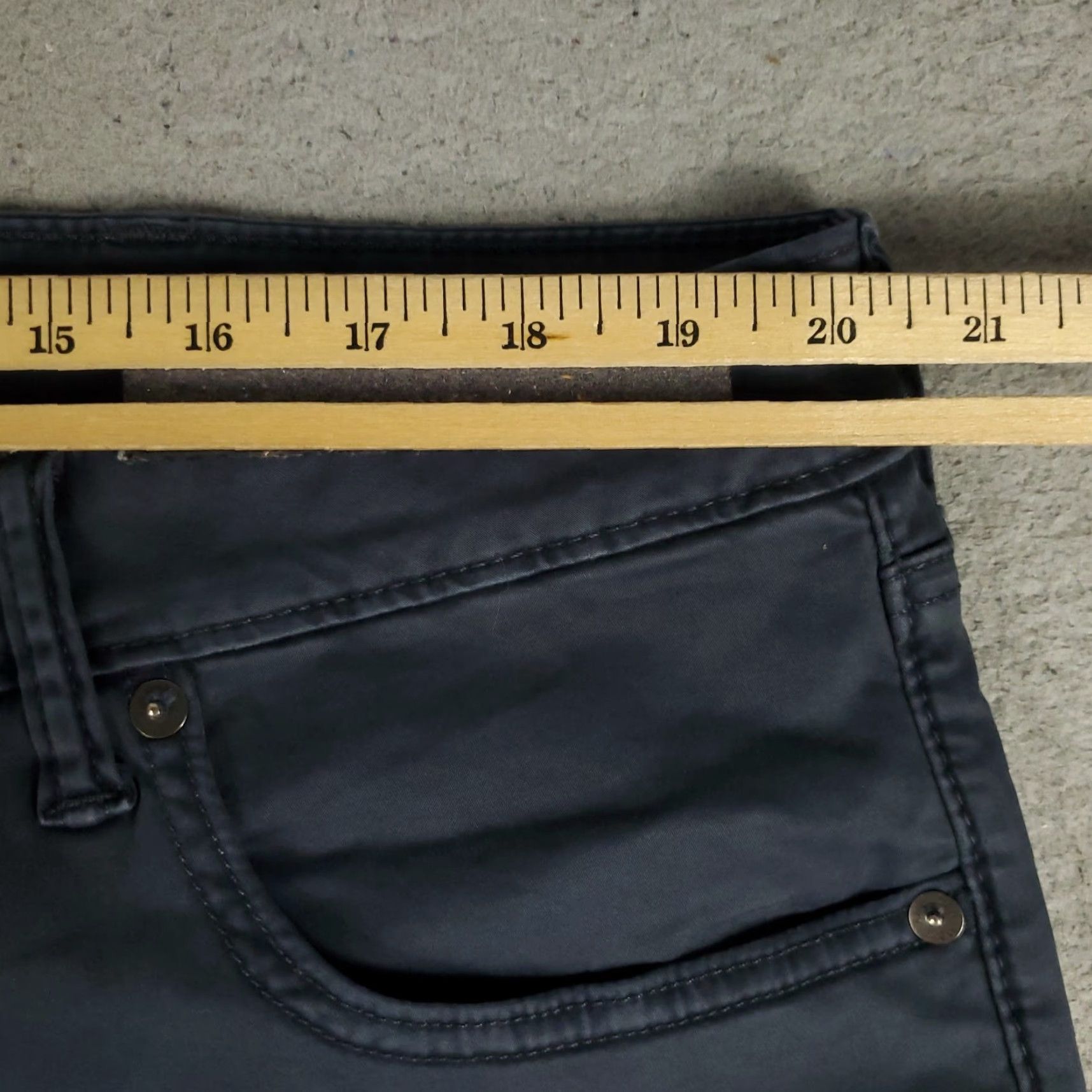 American Eagle Outfitters American Eagle Outfitters Pants 5-Pocket Flat Front Chino Mens 40 Blue/Grey Size US 40 / EU 56 - 3 Thumbnail