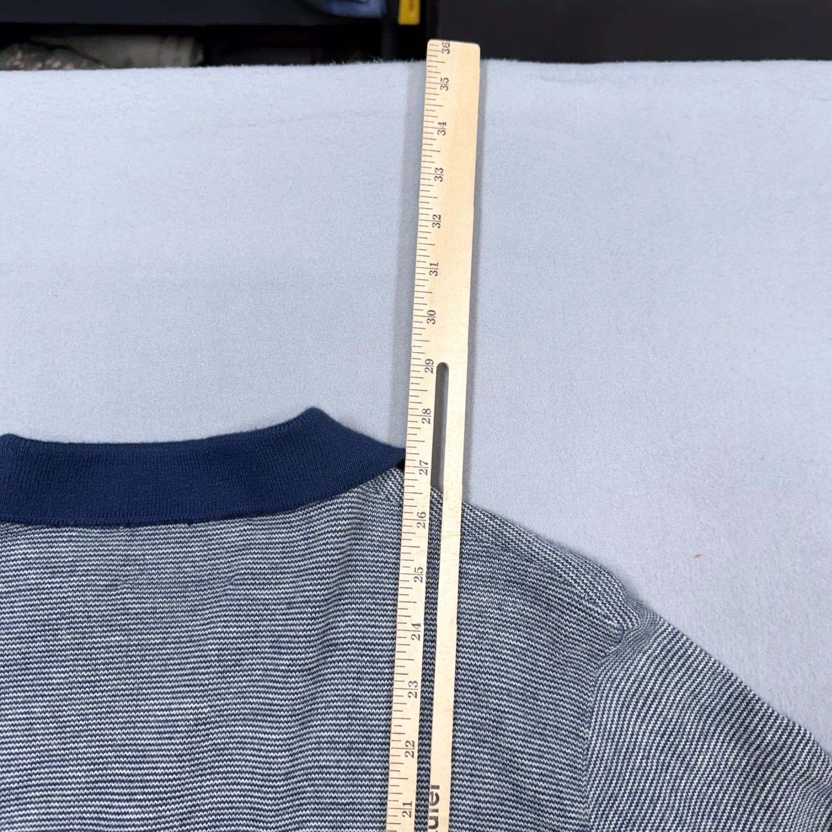 Jantzen VINTAGE Jantzen Sweater Mens M Blue Stripe Collared Knit Pullover Casual Size US M / EU 48-50 / 2 - 6 Thumbnail