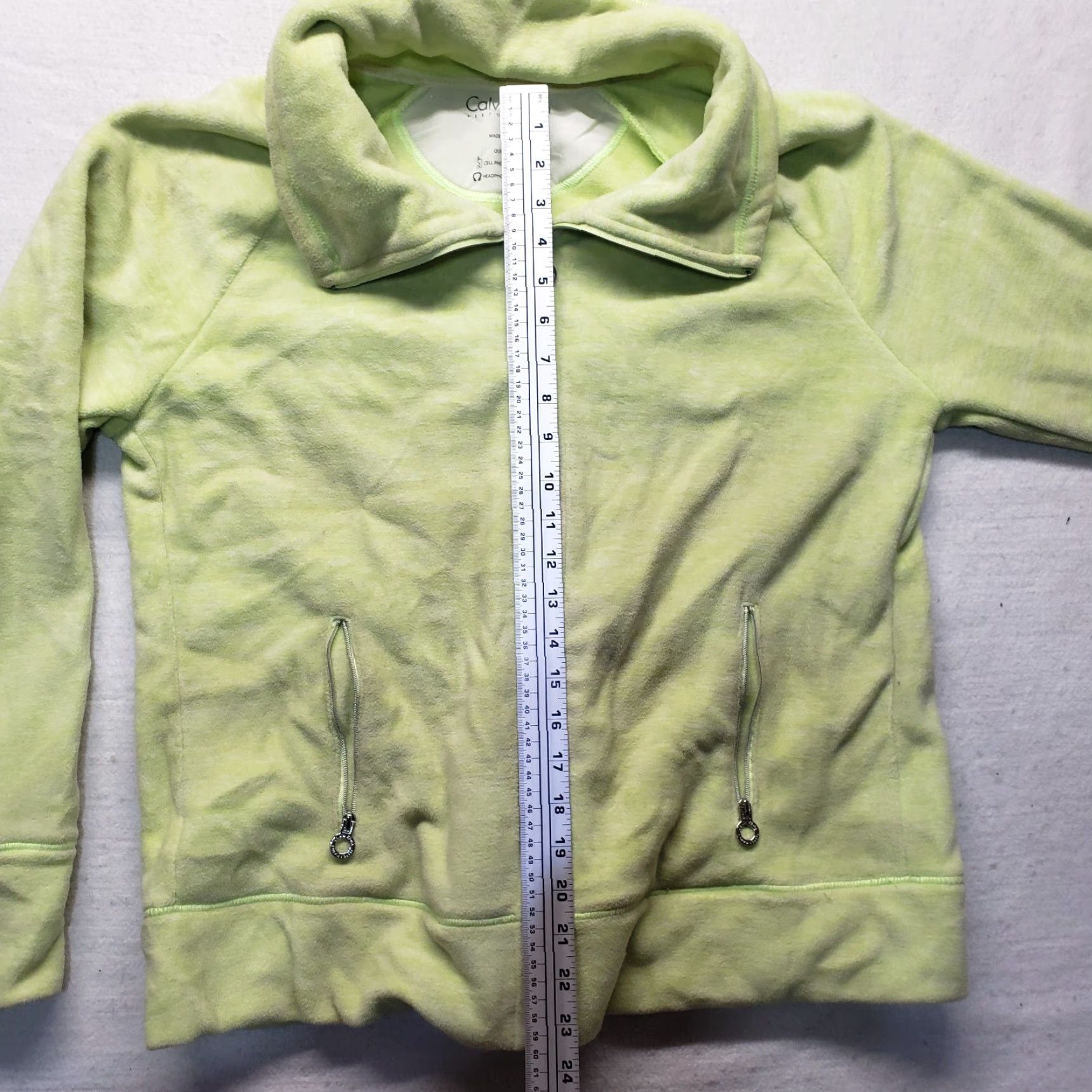 Calvin Klein Calvin Klein Performance Green Full Zipper Jacket High Neck Adult Womens XL Jacket Women's Green Calvin Klein Performance Full Zipper Jacket XL Womens Size XL / US 12-14 / IT 48-50 - 7 Thumbnail