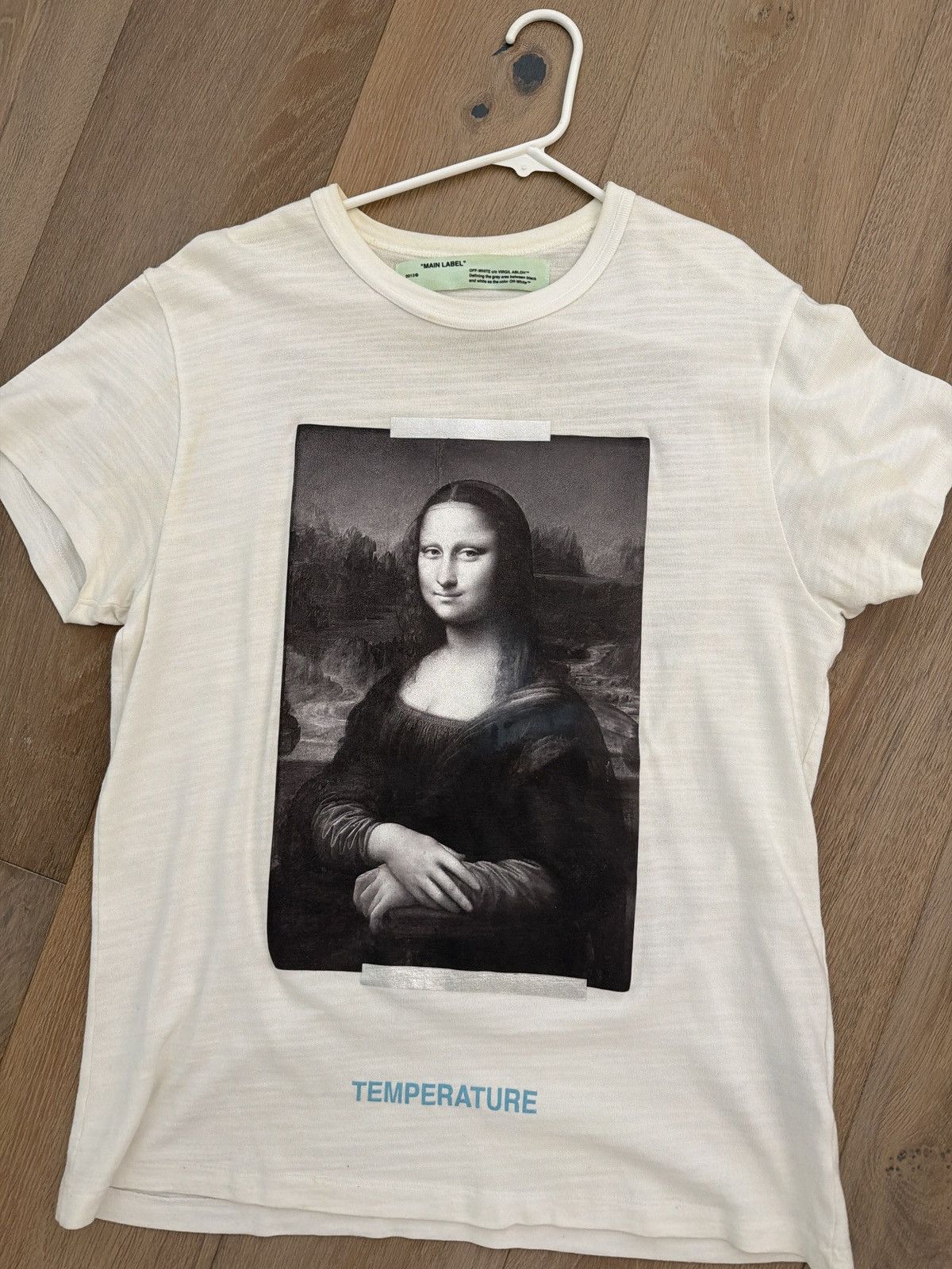 Off-White Offwhite white Mona, Lisa T-shirt, size medium Size US M / EU 48-50 / 2 - 8 Thumbnail