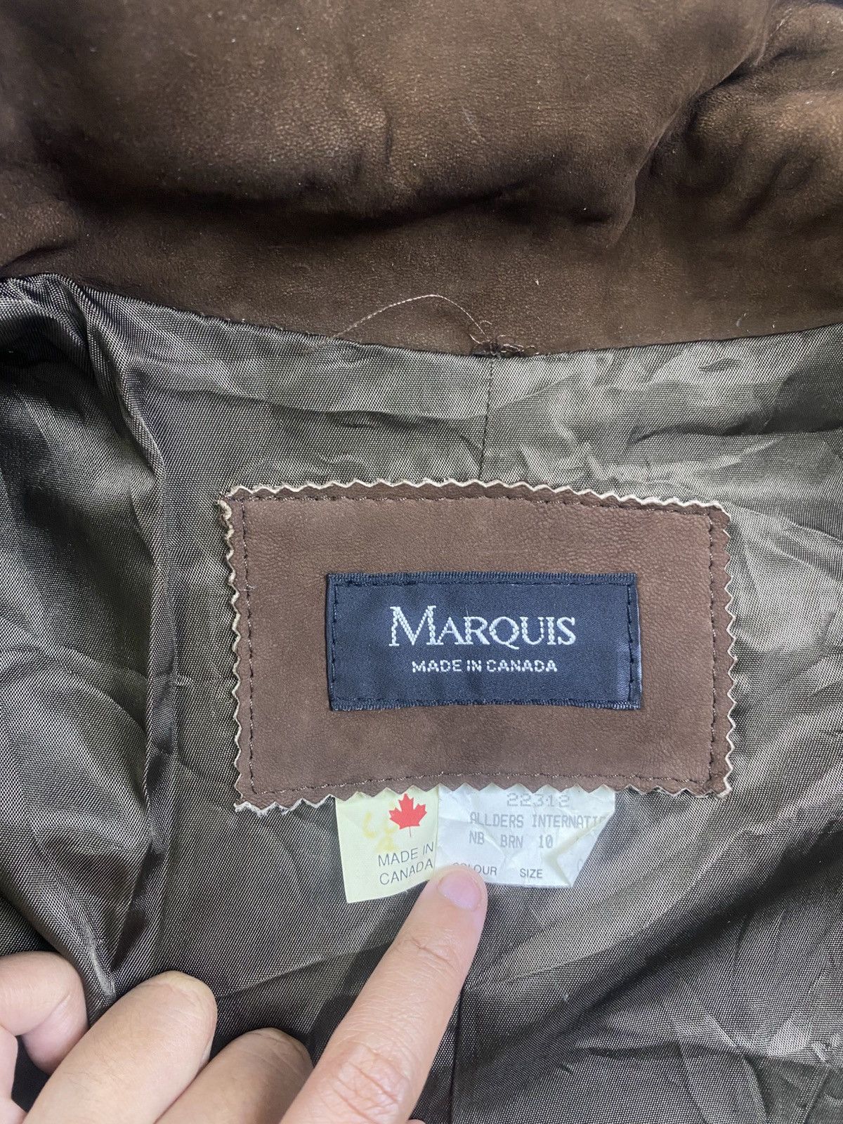 Leather × Vintage Vintage Marquis Canada Full Leather Jacket Size US M / EU 48-50 / 2 - 8 Thumbnail