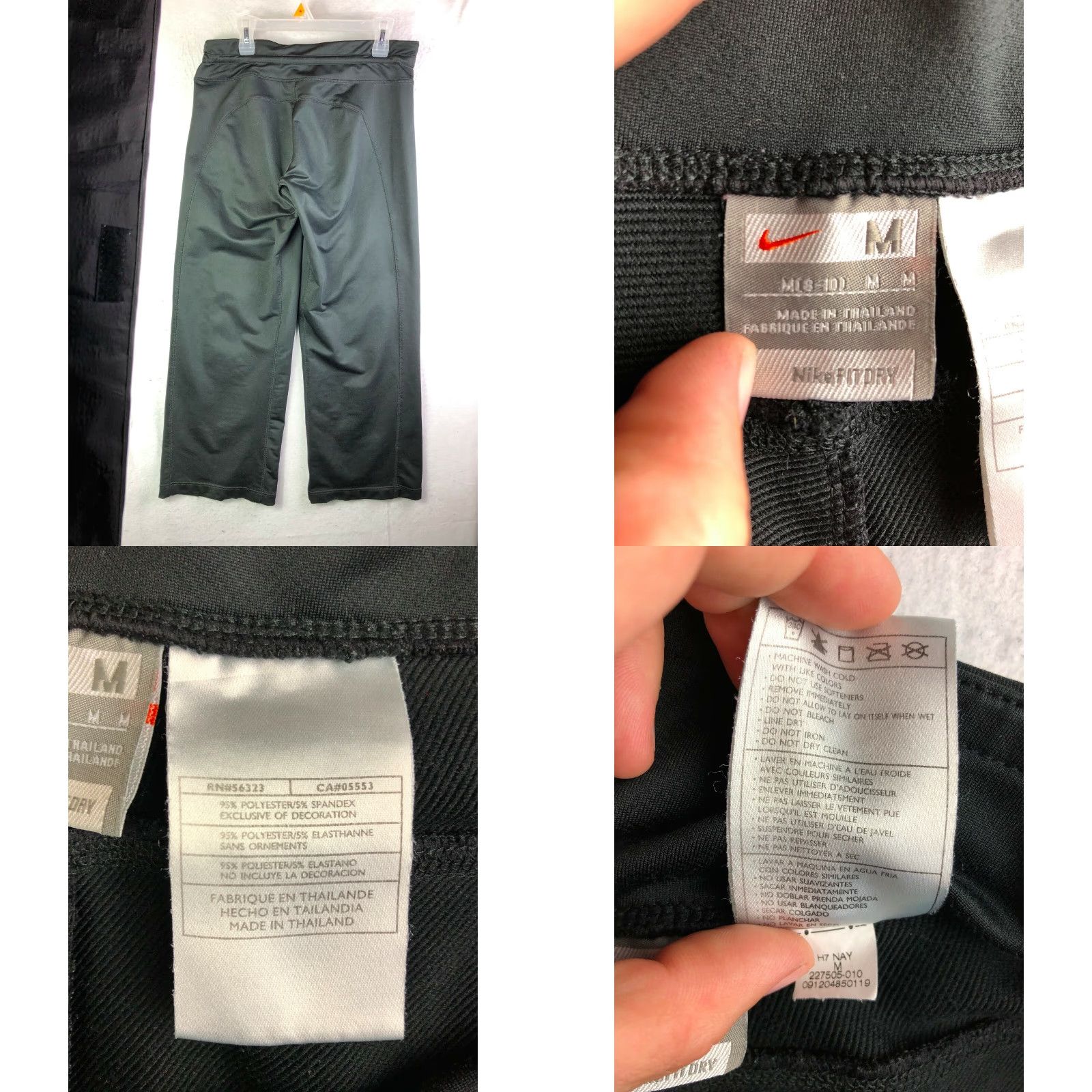 Nike Nike Fit Dry Black Yoga Pants Womens M (8-10) Polyester Spandex Pants Nike Dri-FIT Activewear Yoga 27in Inseam Womens Size 24" / US 00 / IT 34 - 8 Thumbnail