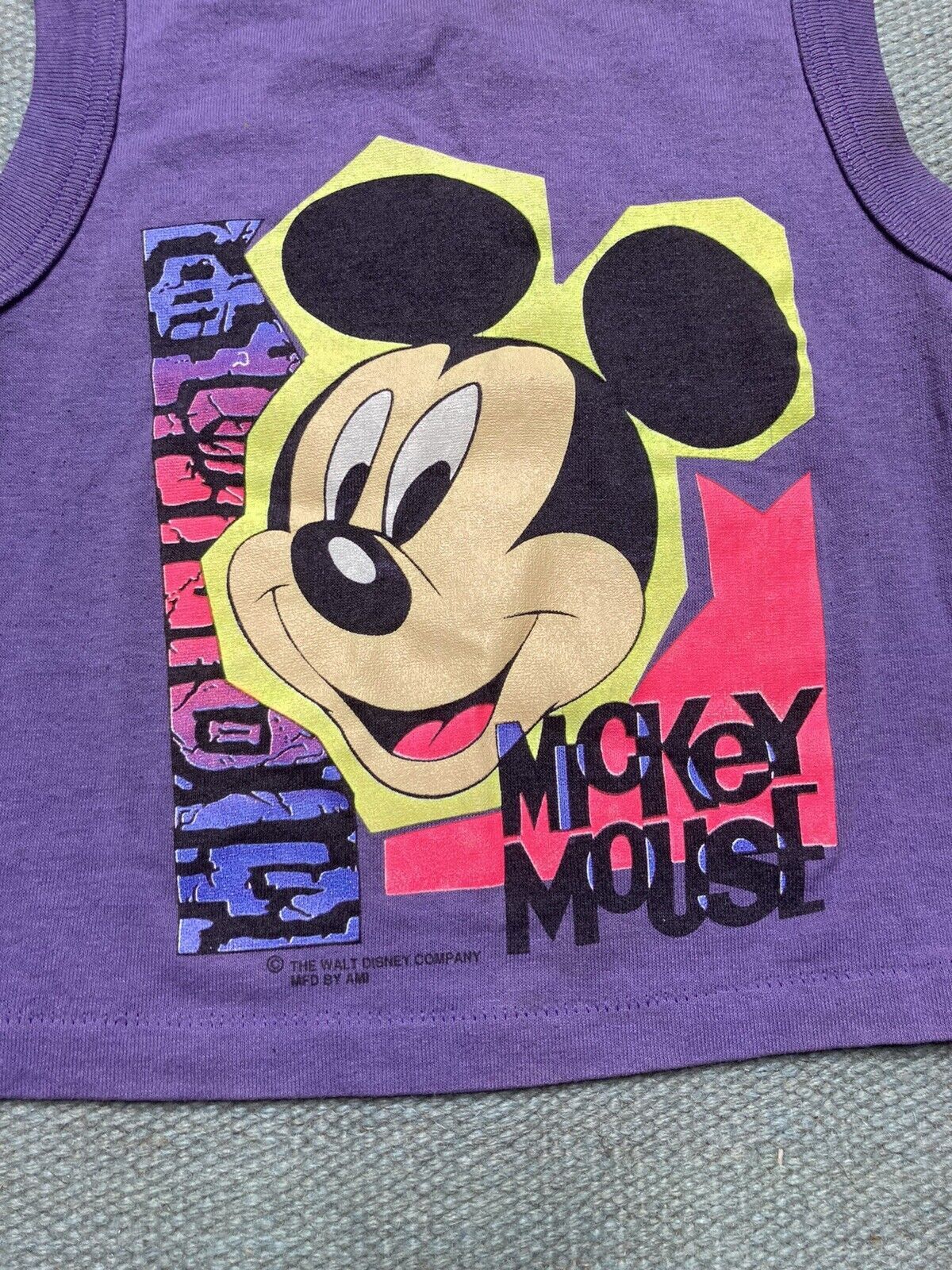 Disney × Vintage VTG 80s sleeveless t shirt Mickey Mouse Disney sz 4 baby tee Size XXS / US 00 / IT 34 - 2 Thumbnail
