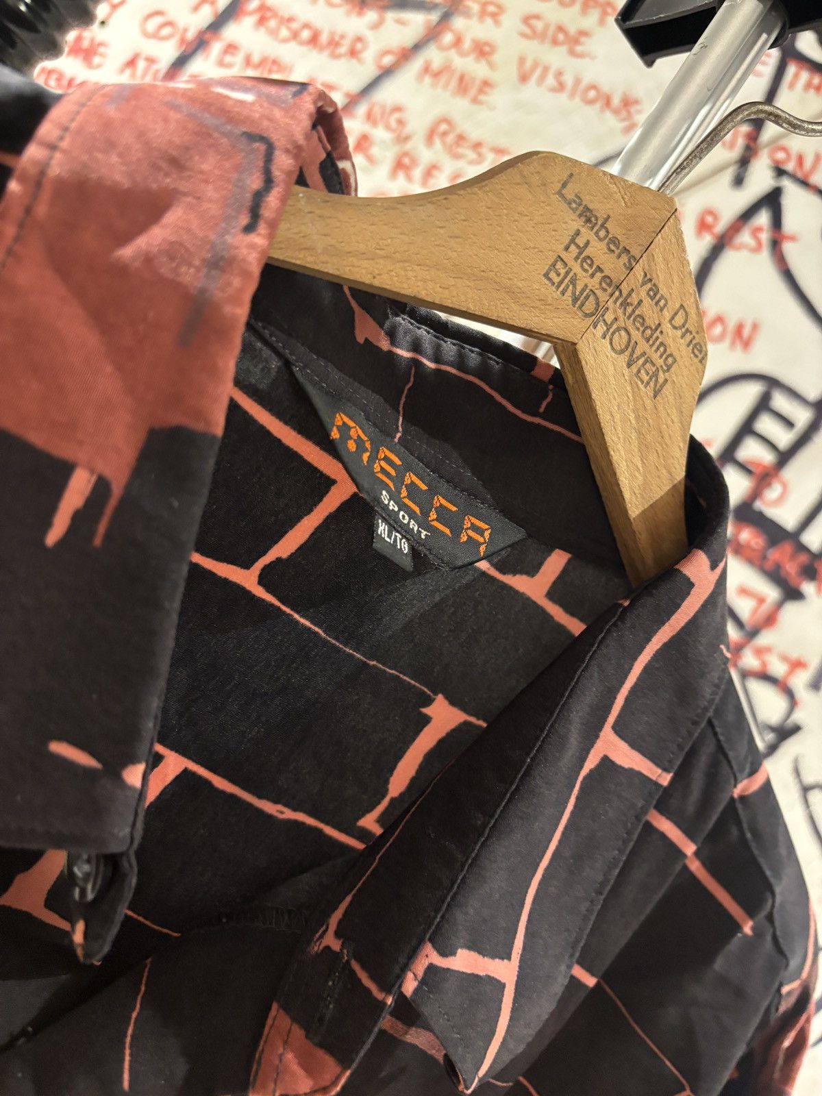 Vintage Vintage 90s Mecca Sport Graffiti Artwork Button Down Shirt Size US XL / EU 56 / 4 - 6 Thumbnail