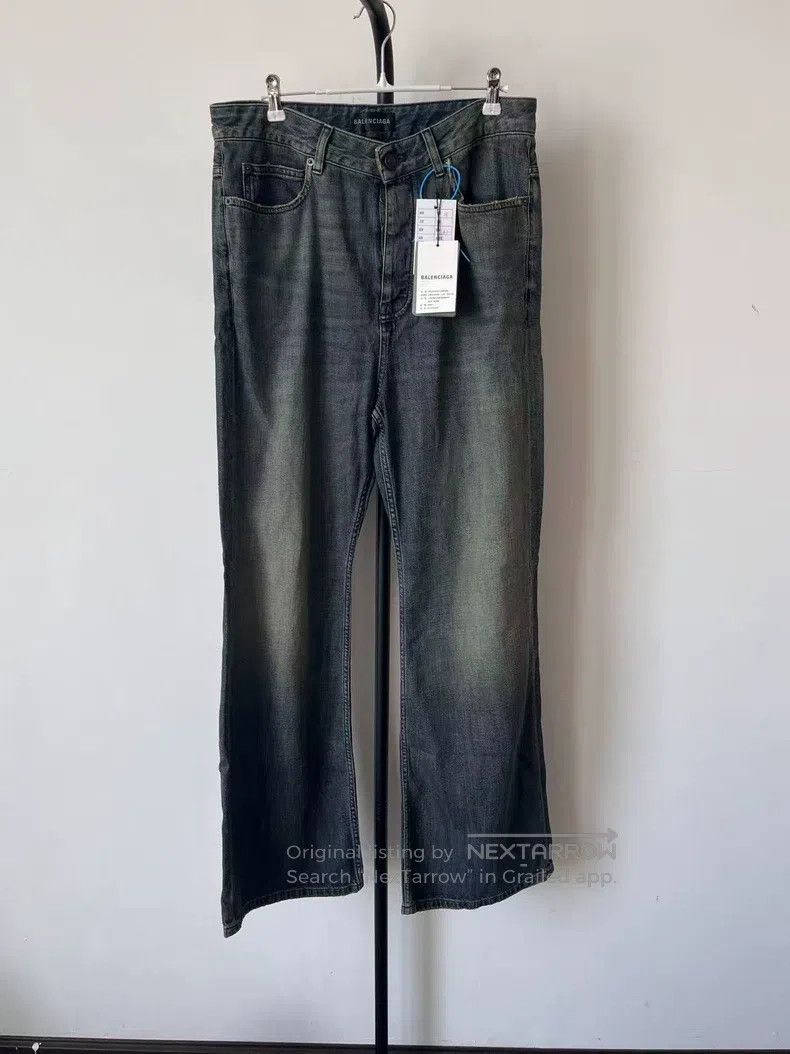 Balenciaga Balenciaga Water Ripple Slim Straight Denim Long Pants Size US 28 / EU 44 - 1 Thumbnail