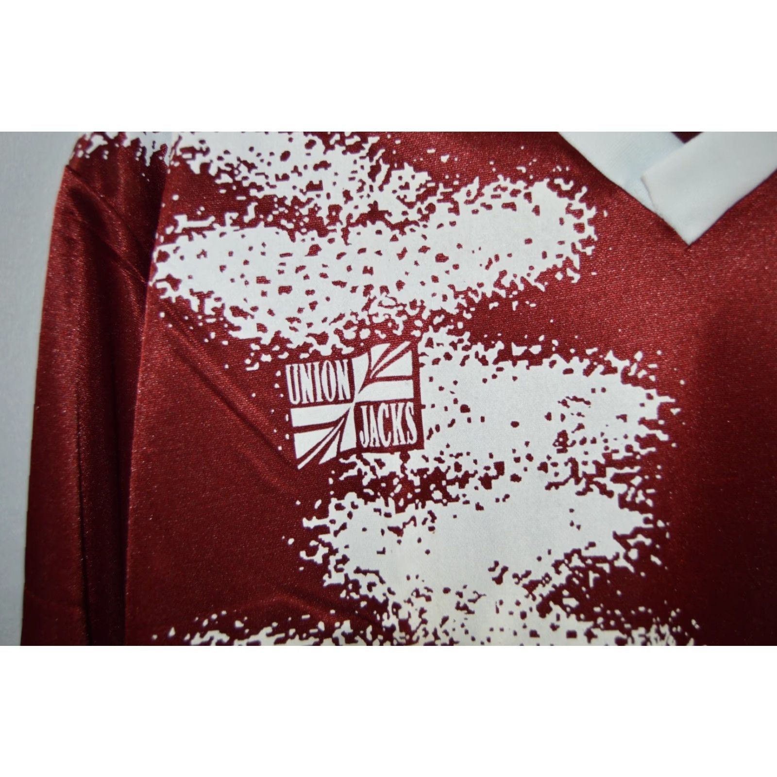 Vintage Union Jacks Soccer Jersey Shirt Men L Red 100% Polyester Long Sleeve Vintage No Size US L / EU 52-54 / 3 - 2 Thumbnail
