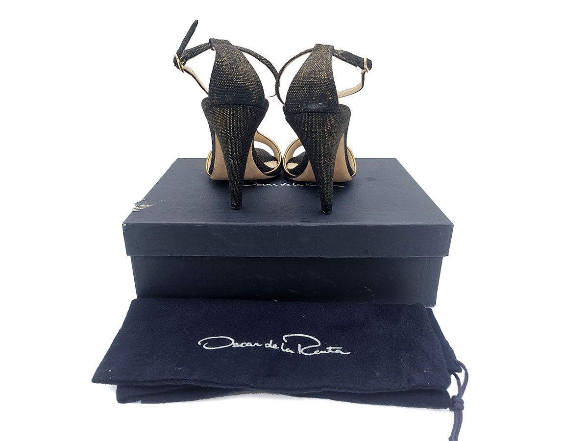 Oscar De La Renta Oscar de la Renta Embroidered Cloth Leather Sandals Size 37 Size US 7 / IT 37 - 4 Thumbnail