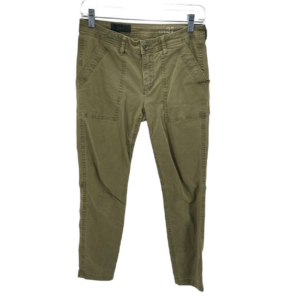J.Crew J. Crew Womens Chino Pants Cotton Stretch Slash Pocket Taper Size 27" / US 4 / IT 40 - 1 Thumbnail