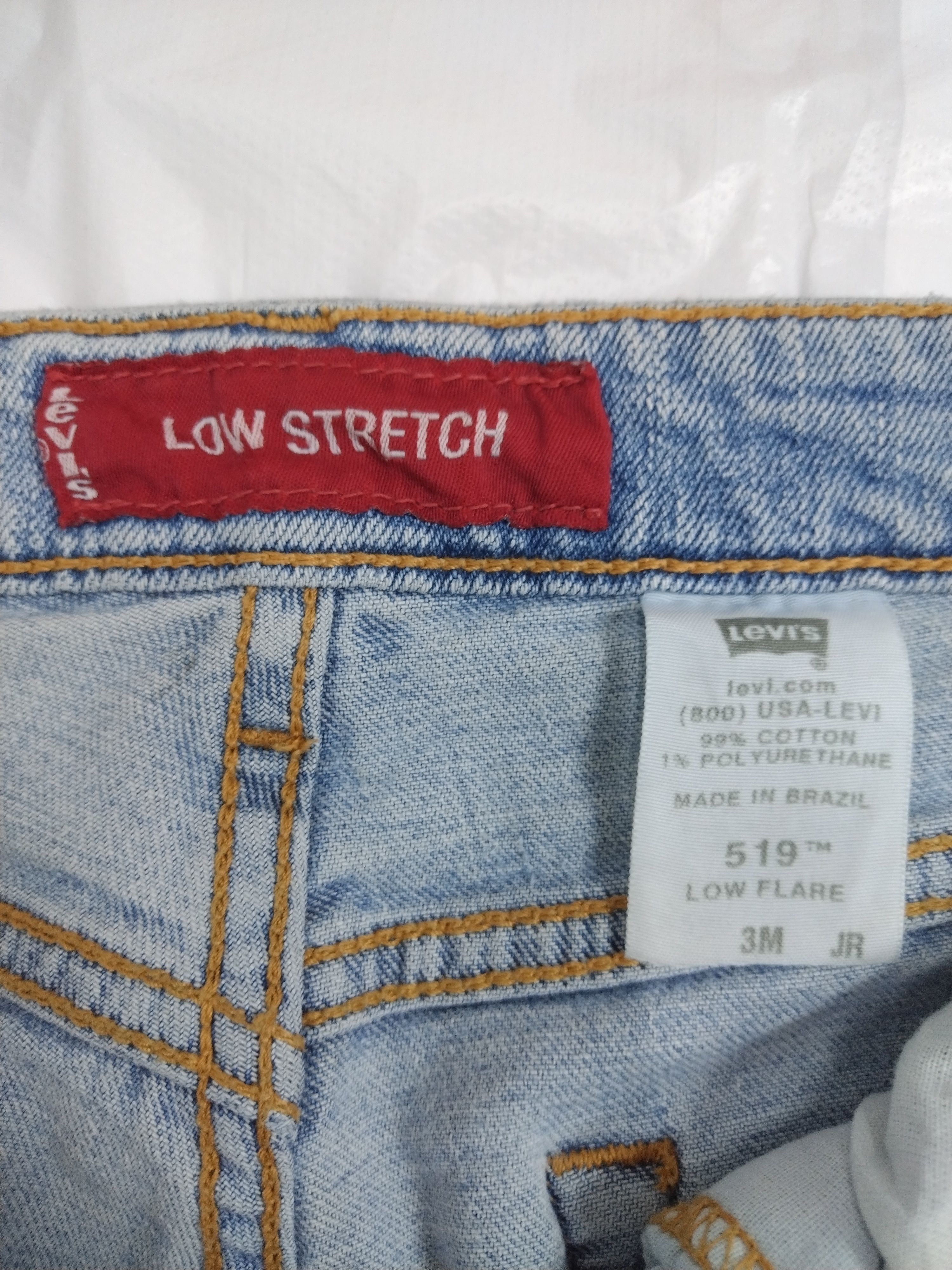 Levi's × Vintage NICE VTG LEVI'S 519 Zipper Low Stretch BOOT CUT Flare DESIGN Size 29" - 8 Thumbnail