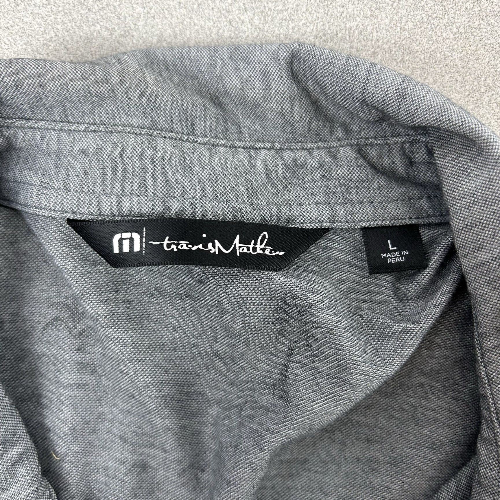 TravisMathew Travis Mathew Polo Shirt Large Skull Skeleton Gray Golf Size US L / EU 52-54 / 3 - 4 Thumbnail